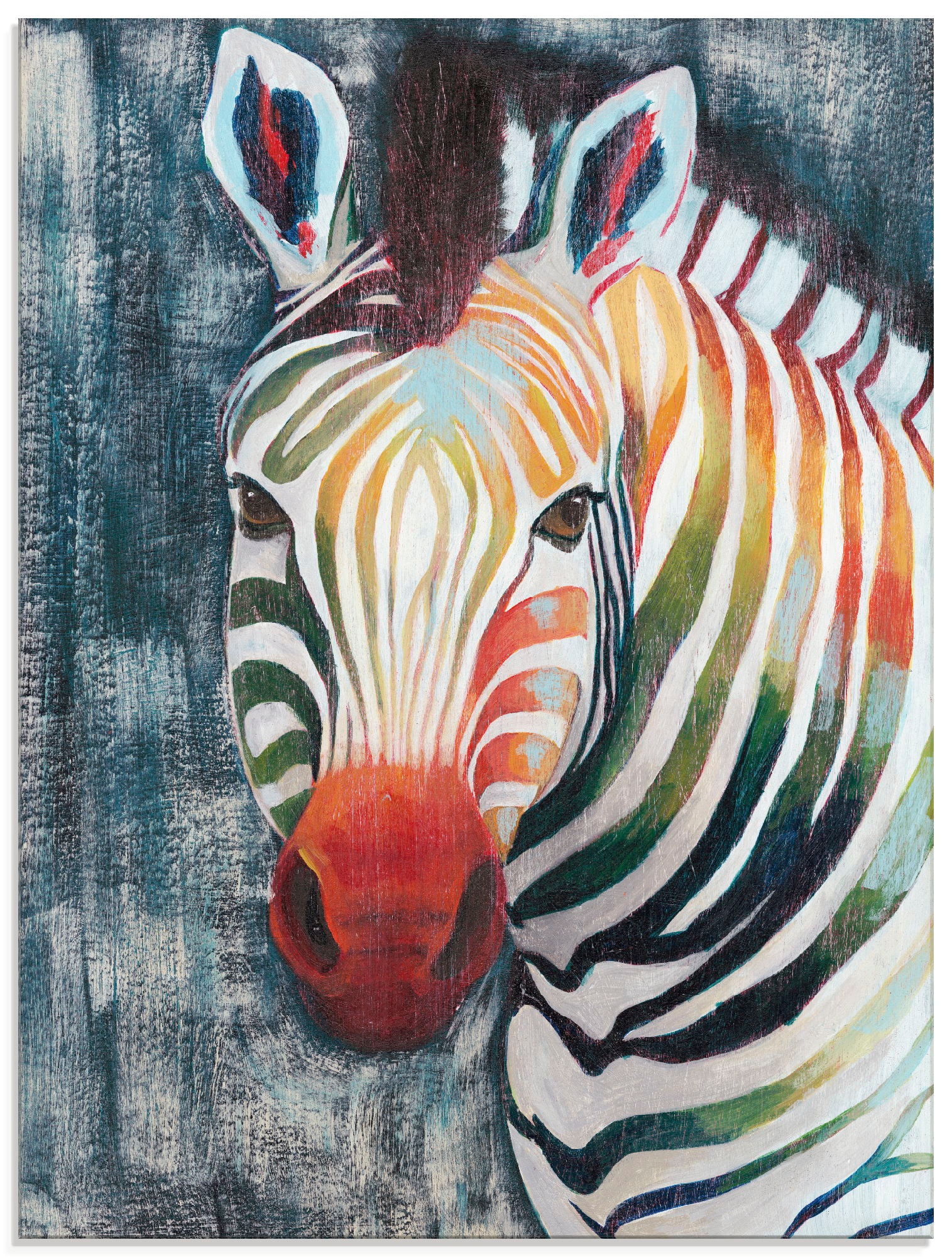 Image of Artland Glasbild »Prisma Zebra II«, Wildtiere, (1 St.) bei Ackermann Versand Schweiz
