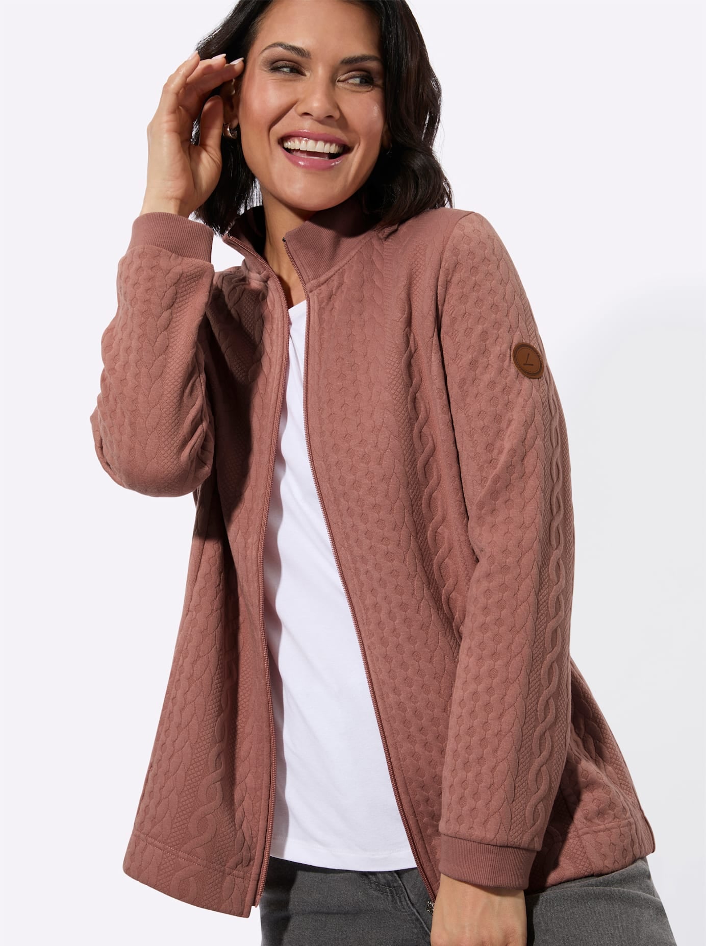 Casual Looks Veste chemise »Jacquard-Shirtjacke« 1
