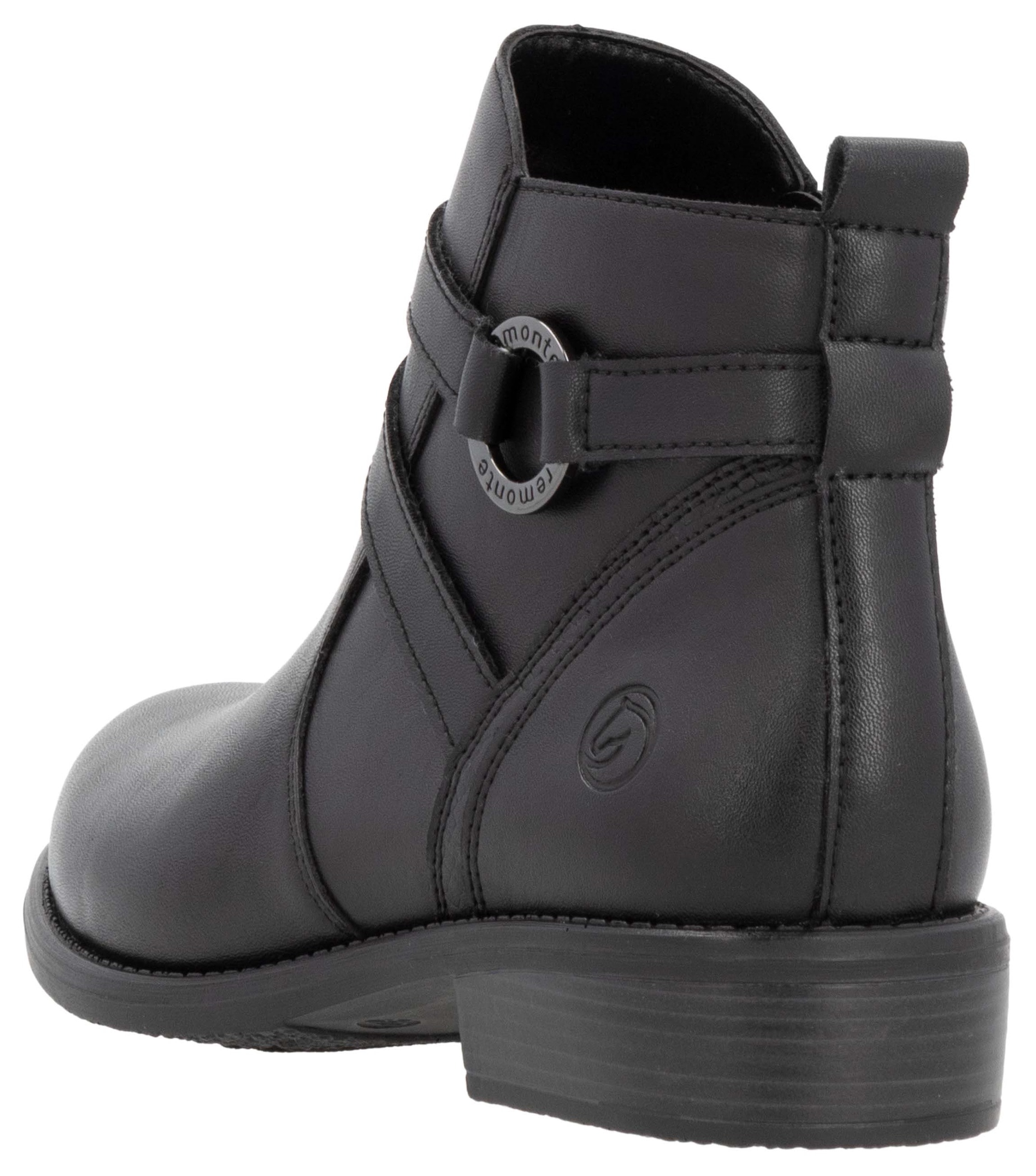 Remonte Stiefelette, Businessschuh, Boots, Flats mit praktischem Innenreissverschluss