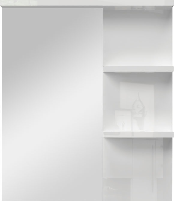 Image of GOODproduct Wandspiegel "Piano" UV-lackiert, mit Ablagen, HxB: 89x76cm