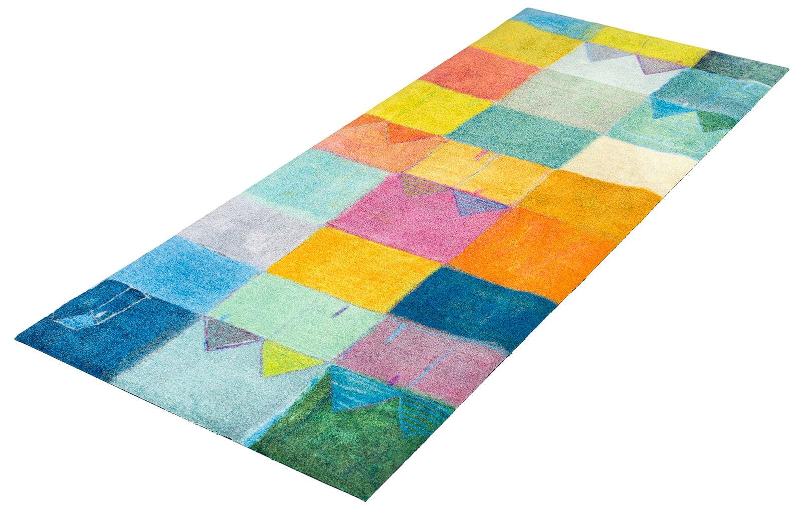 Image of wash+dry by Kleen-Tex Läufer »Sonnenstadt«, rechteckig, 9 mm Höhe, Schmutzfangläufer, rutschhemmend, waschbar, ideal in Diele & Flur bei Ackermann Versand Schweiz