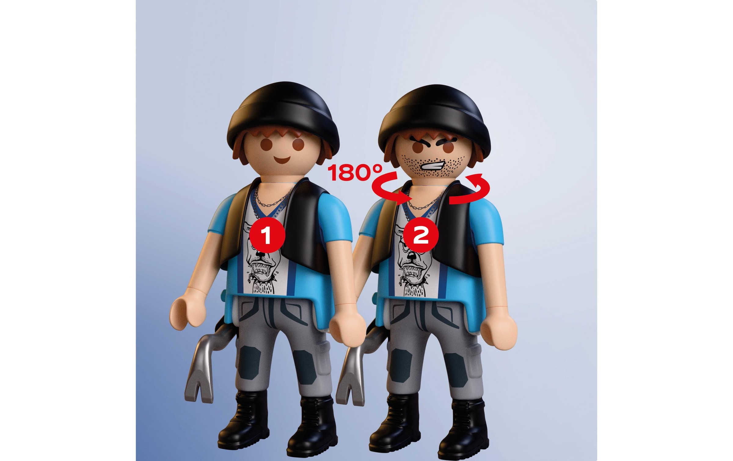 Playmobil® Jeu de construction »Verfolgungsjagd mit Motorrad (72079), City Action« Made in Europe