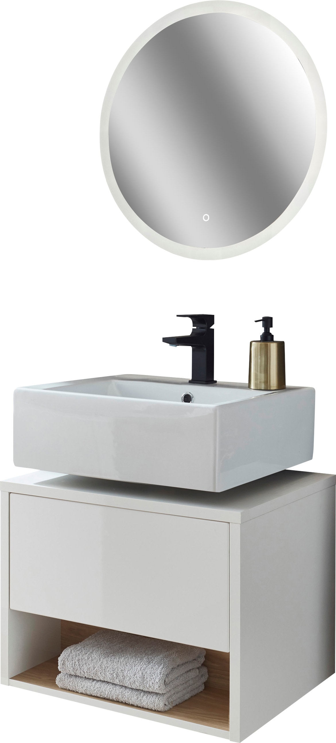 Image of Home affaire Badmöbel-Set "Studio Line, Bad im modernen Design, 2-teiliges Badezimmer" 2 Stk. tlg.