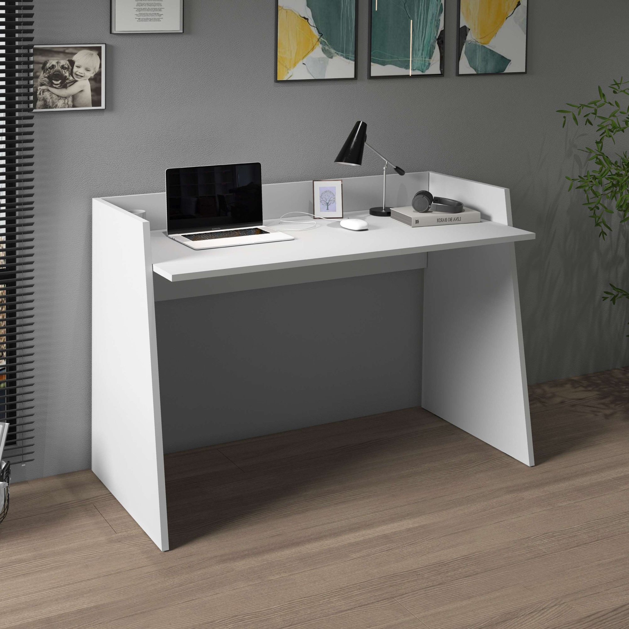 INOSIGN Schreibtisch »Vega, Schreibtisch, kleiner Computertisch, Bürotisch für Büro« 1 Stk. tlg. mit 2 Diagonalseit, Arbeitsplatte Breite 100 cm