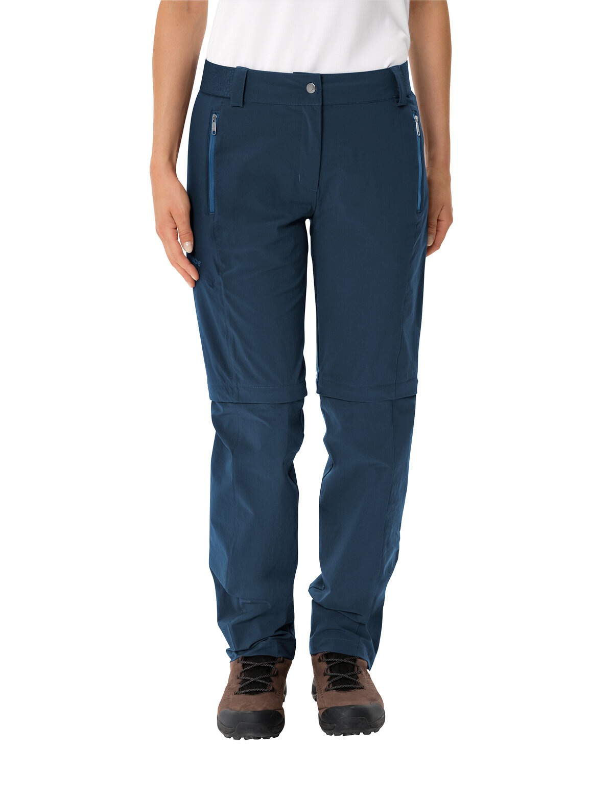 Image of VAUDE Trekkinghose "WOMENS FARLEY STRETCH ZO T-ZIP PANTS II" für Wanderungen und Reisen, aus schnelltrocknendem Polyamid