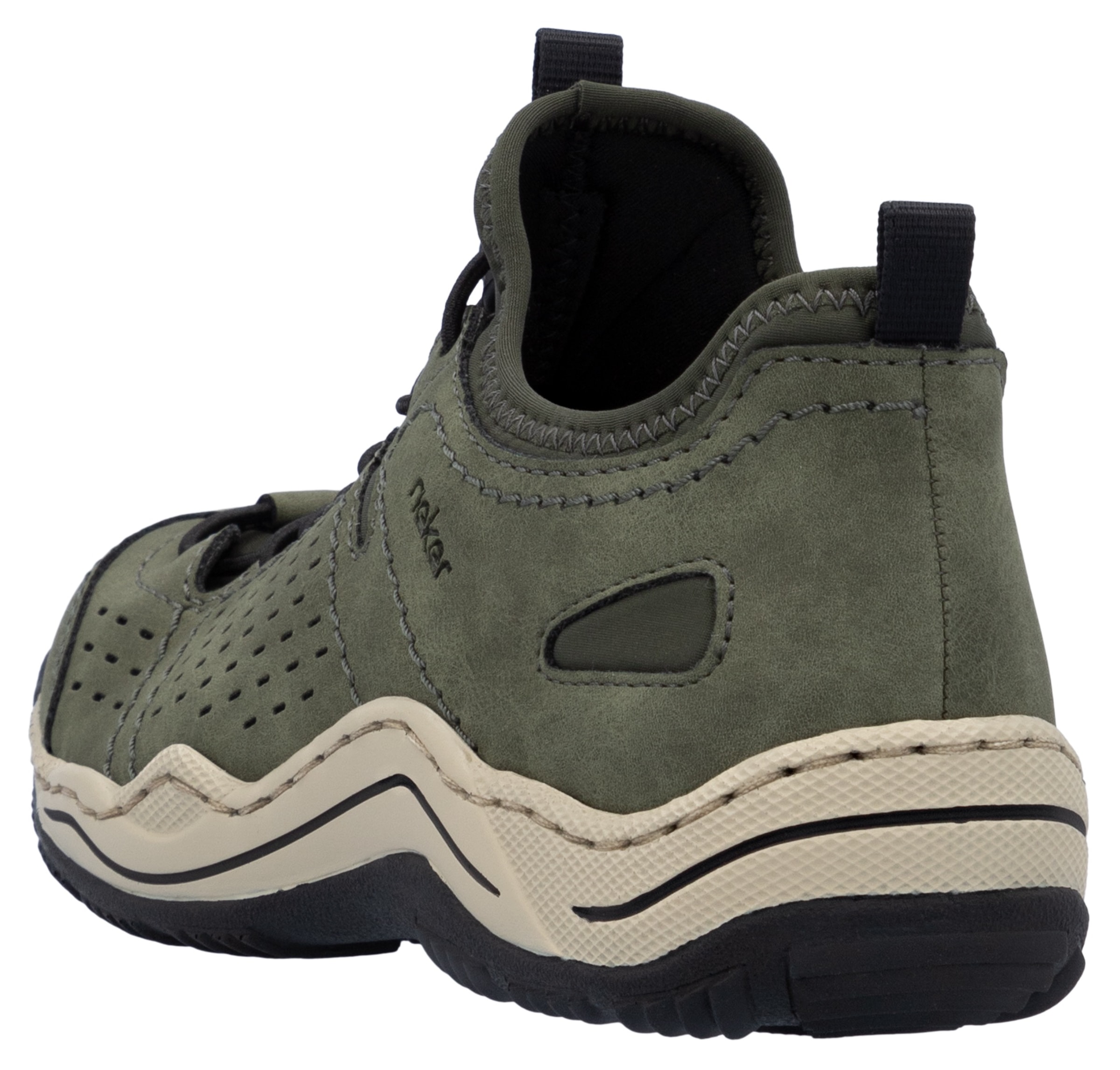 Rieker Slip-On Sneaker  , Schlupfschuh, Freizeitsneaker, Halbschuh mit markanter Laufsohle