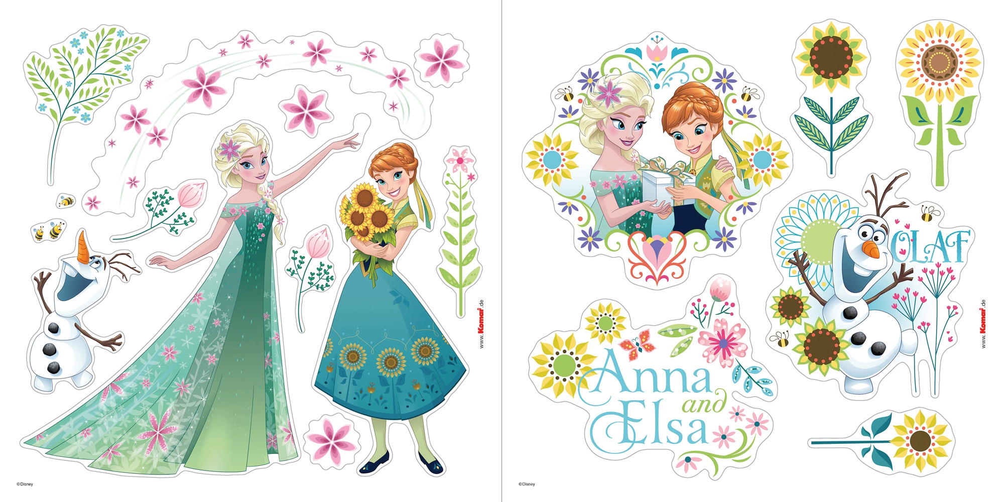 Komar Tableau de fenêtre »Fenstersticker - Frozen Flower - Grösse 30 x 30 cm« 37 x 30 cm, 2 Bogen