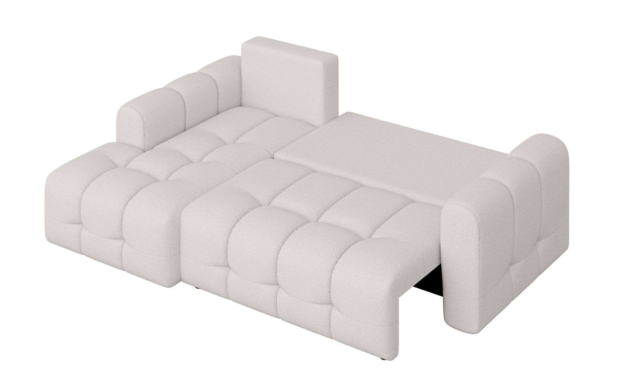 INOSIGN Ecksofa »Manilla, wahlweise mit Bettfunktion, B/T/H 265/170/91 cm«, L-Form mit Recamiere rechts/links bestellbar, Wellenunterfederung