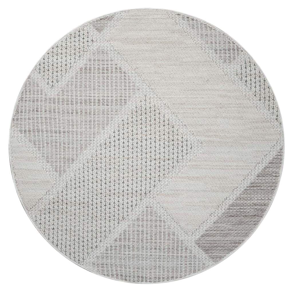 Carpet City Teppich »LINDO 8877«, rund, Kurzflor, Hochtief-Muster/ 3D-Effekt, Boho-Stil, Wohnzimmer