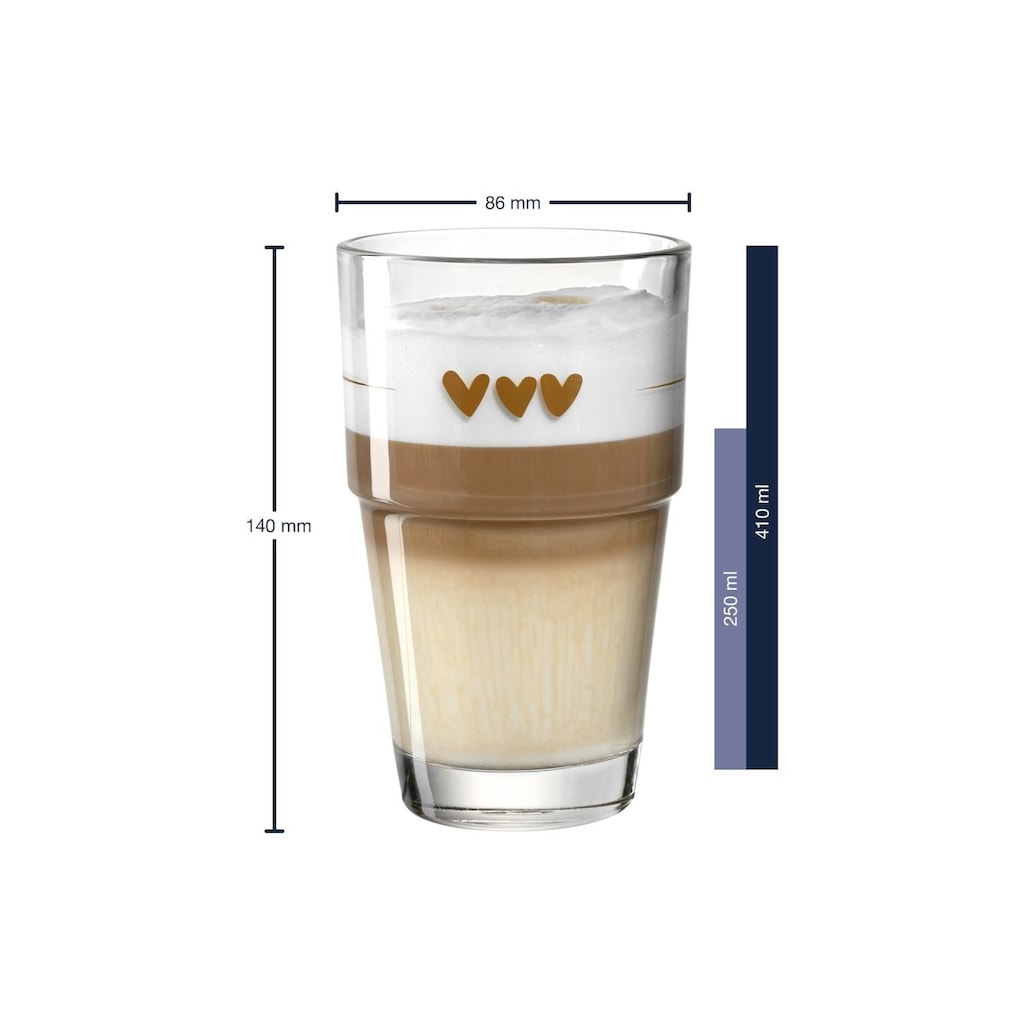 LEONARDO Latte-Macchiato-Glas »Latte Macchiato Becher Sol«