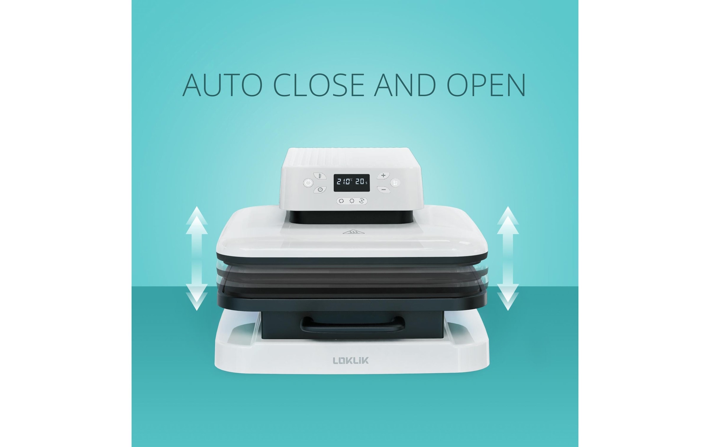 LOKLIK Presse à main »Auto-Heizpresse« Heizplattengrösse: 38 x 38 cm