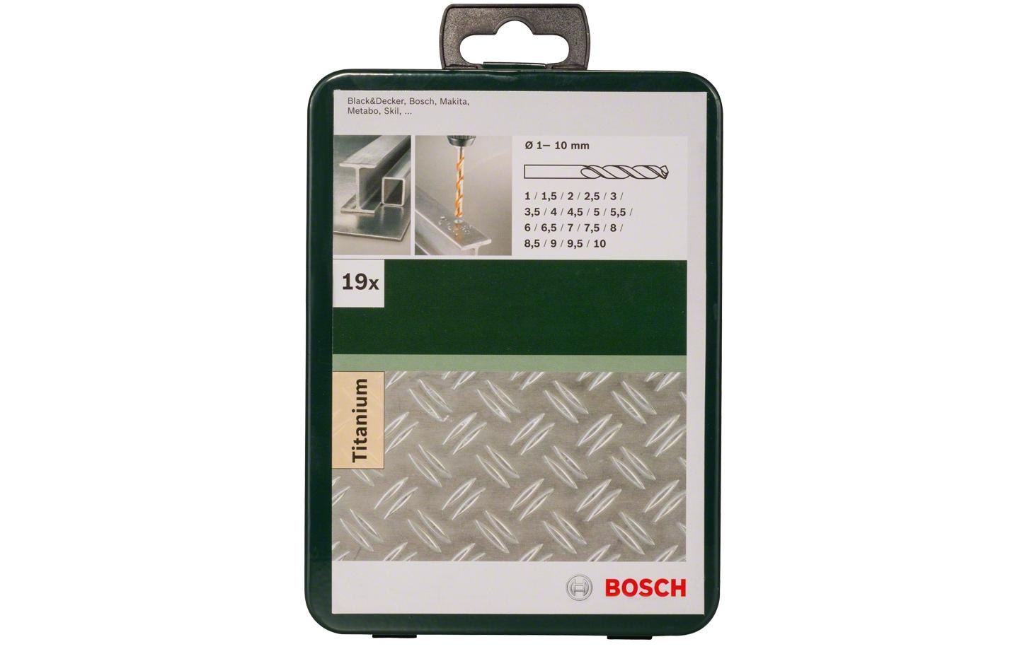 BOSCH Metallbohrer »HSSTiN«, (19 tlg.)