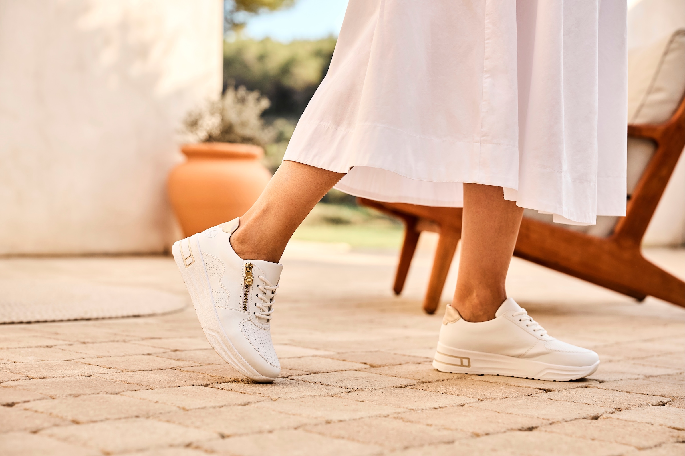 Rieker Baskets à plateforme  , Halbschuh, Schnürschuh, Freizeitsneaker mit Reissverschluss