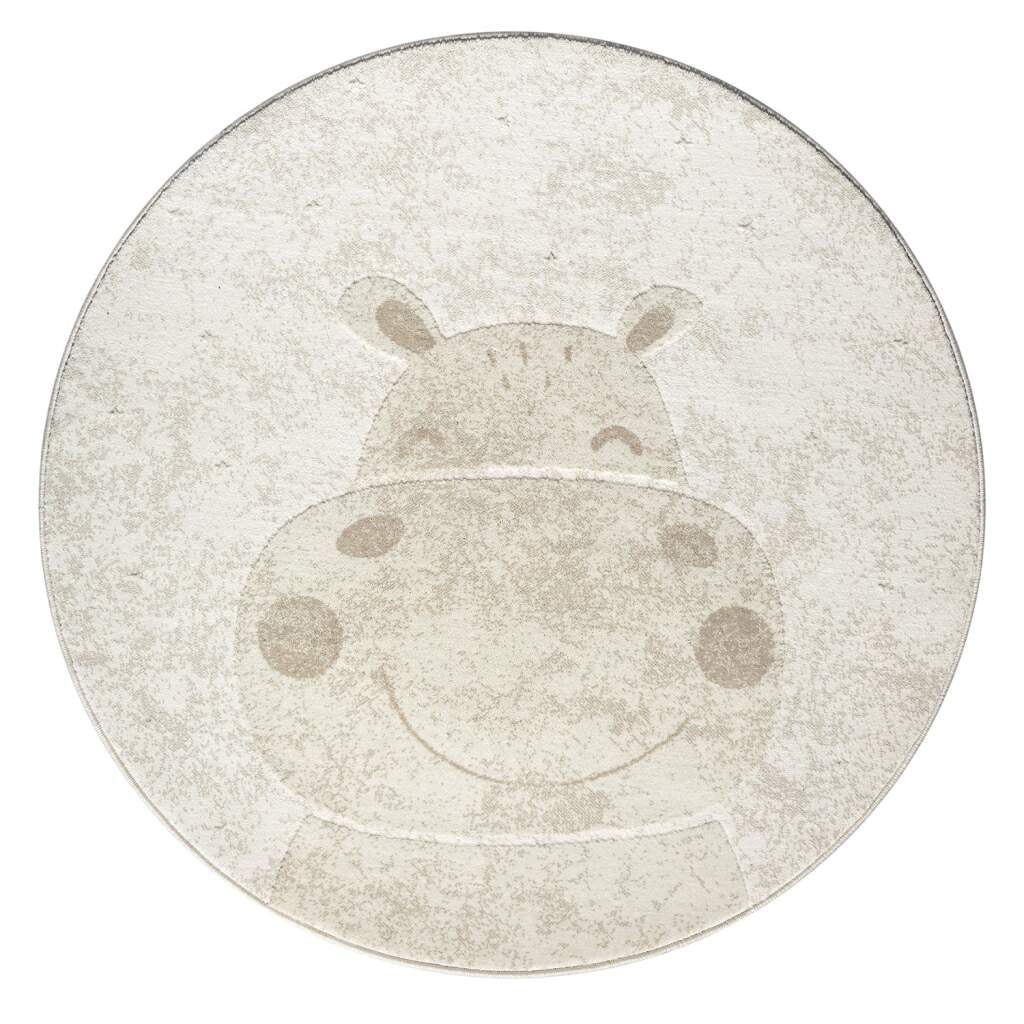 Carpet City Tapis pour enfants »MARA703« Rond 11 mm Höhe Kinderzimmer, Kurzflor,robust,Tiere,  Spielzimmer