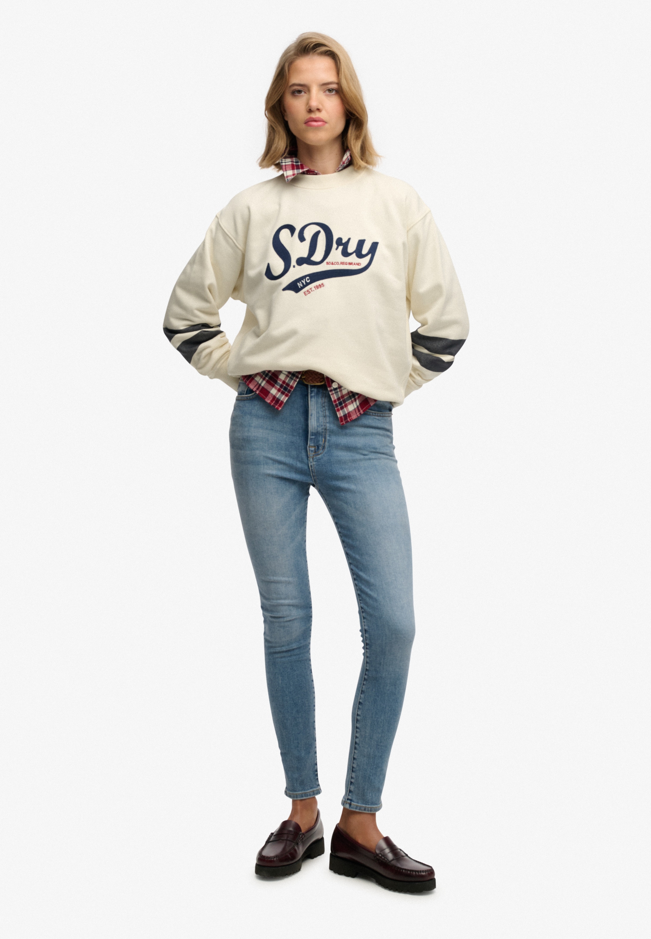 Superdry Sweatshirt »VARSITY SCRIPT LOOSE CREW«
