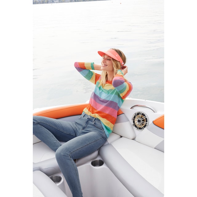 ♕ Aniston CASUAL Langarmshirt, mit farbstarken Streifen versandkostenfrei  bestellen
