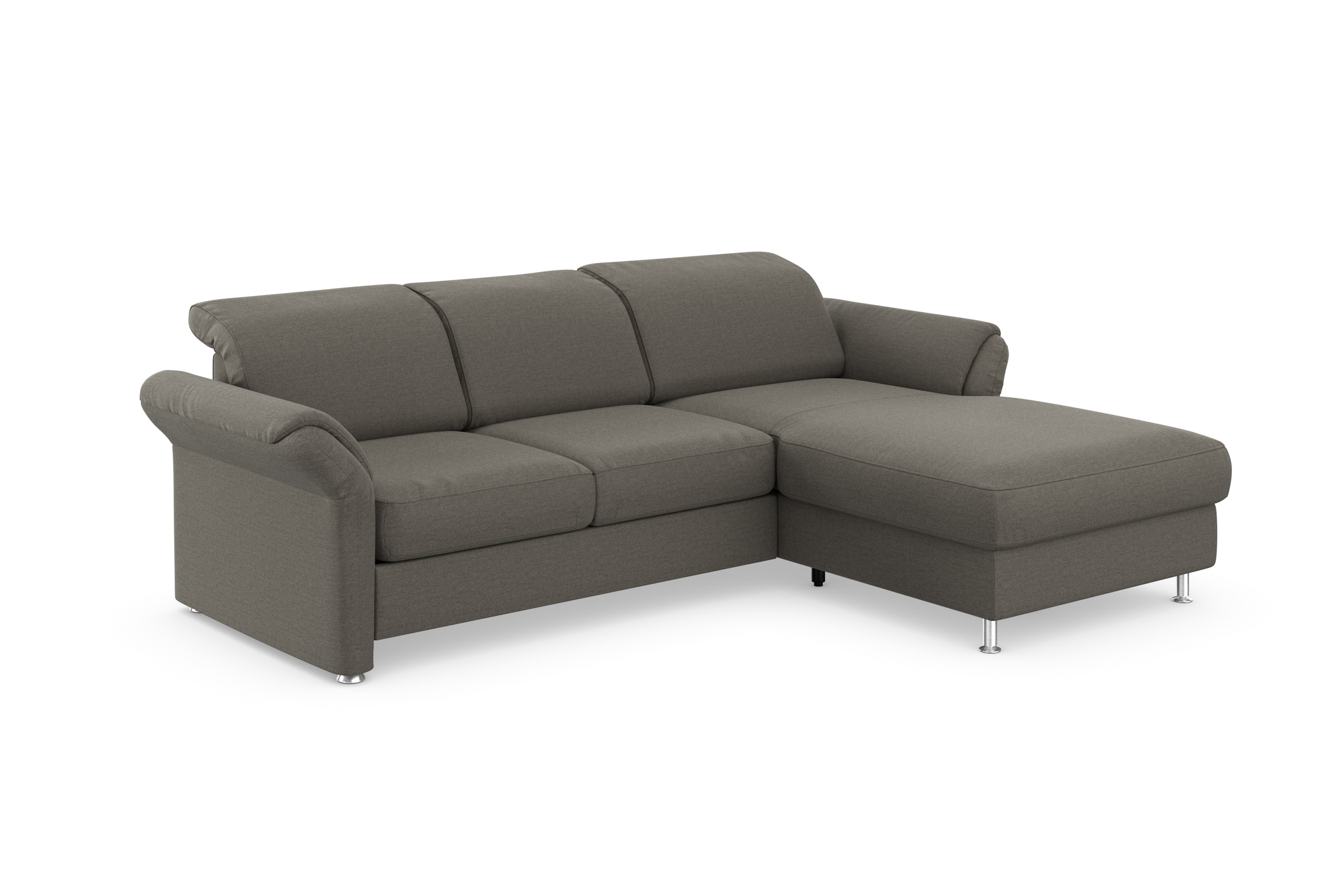 sit&more Ecksofa »Apulia L-Form«, wahlweise Bettfunktion, Bettkasten und Kopf- und Armteilverstellung