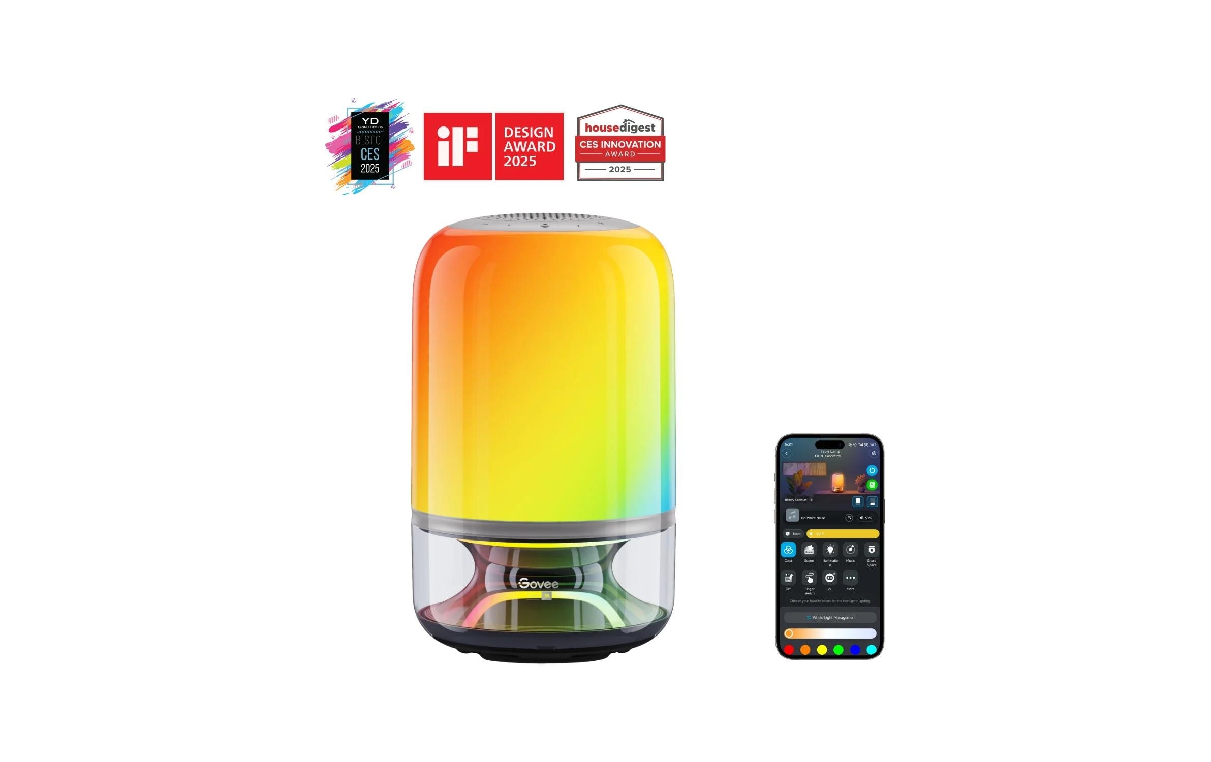 Image of Govee Tischleuchte "2 Pro x Sound by JBL"