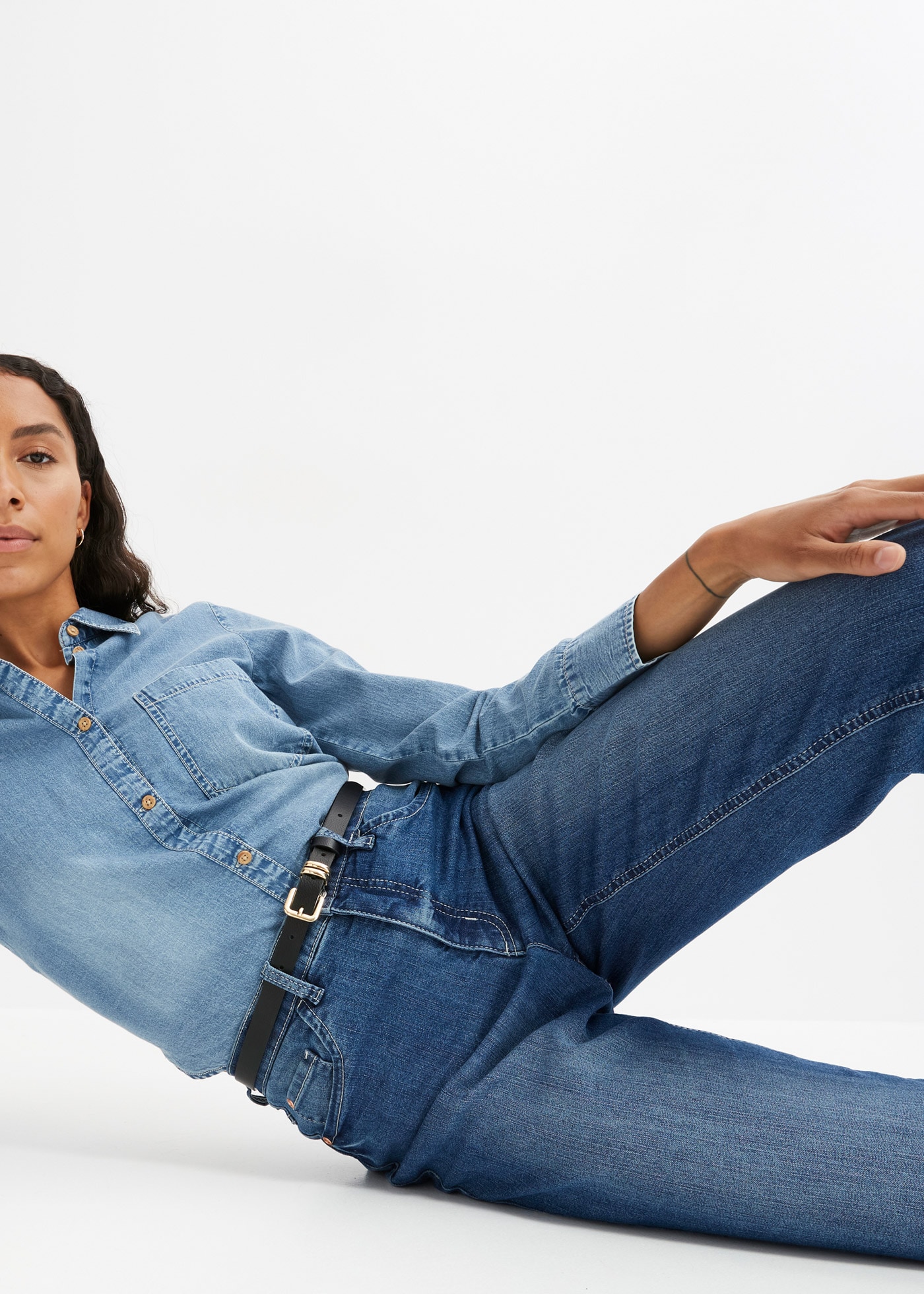 bonprix Hüftgürtel »Gürtel« aus Polyurethan, feminin geschnitten, in Lederoptik, schwarz