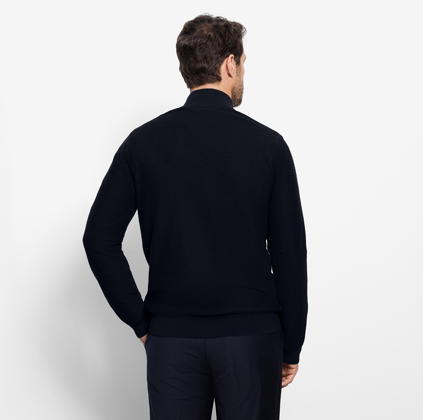 OLYMP Strickjacke Stehkragen, regular fit