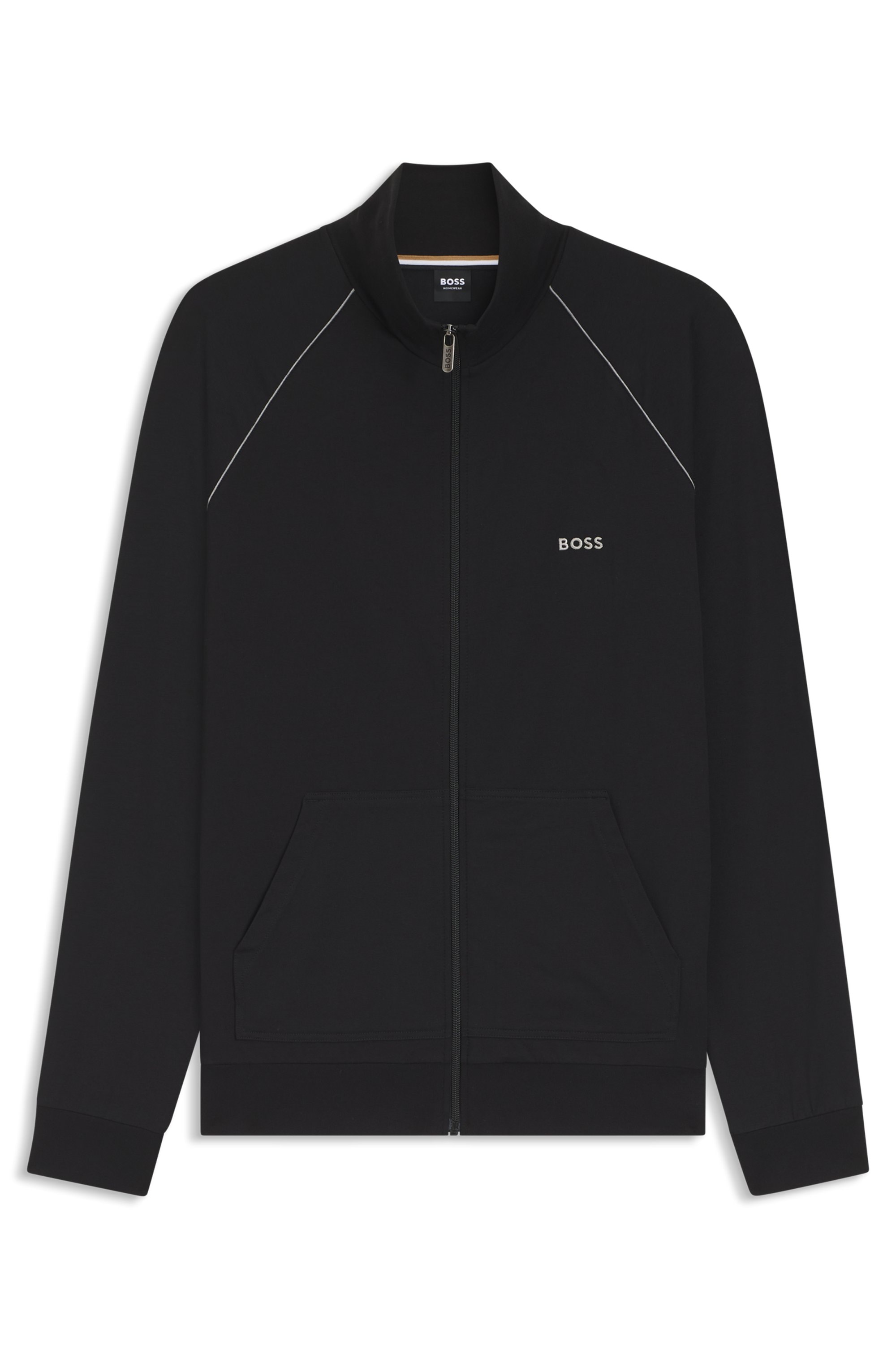 BOSS Sweatjacke »Mix&Match Jacket Z« mit Kontrastnaht am Ärmel