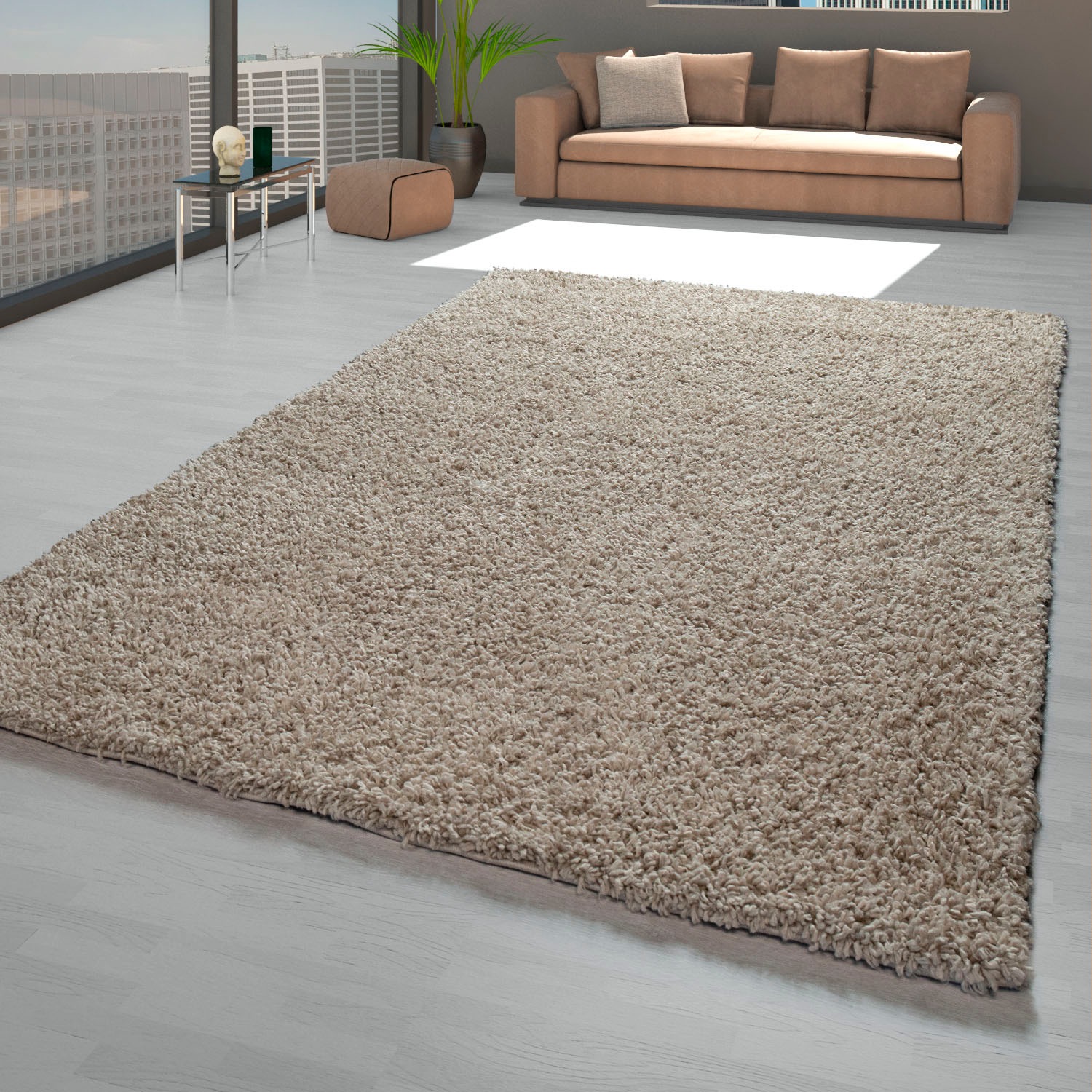 Image of my home Hochflor-Läufer »Tripova«, rechteckig, 45 mm Höhe, Teppich-Läufer, Uni Farben, weicher flauschiger Flor, ideal im Flur & Schlafzimmer bei Ackermann Versand Schweiz