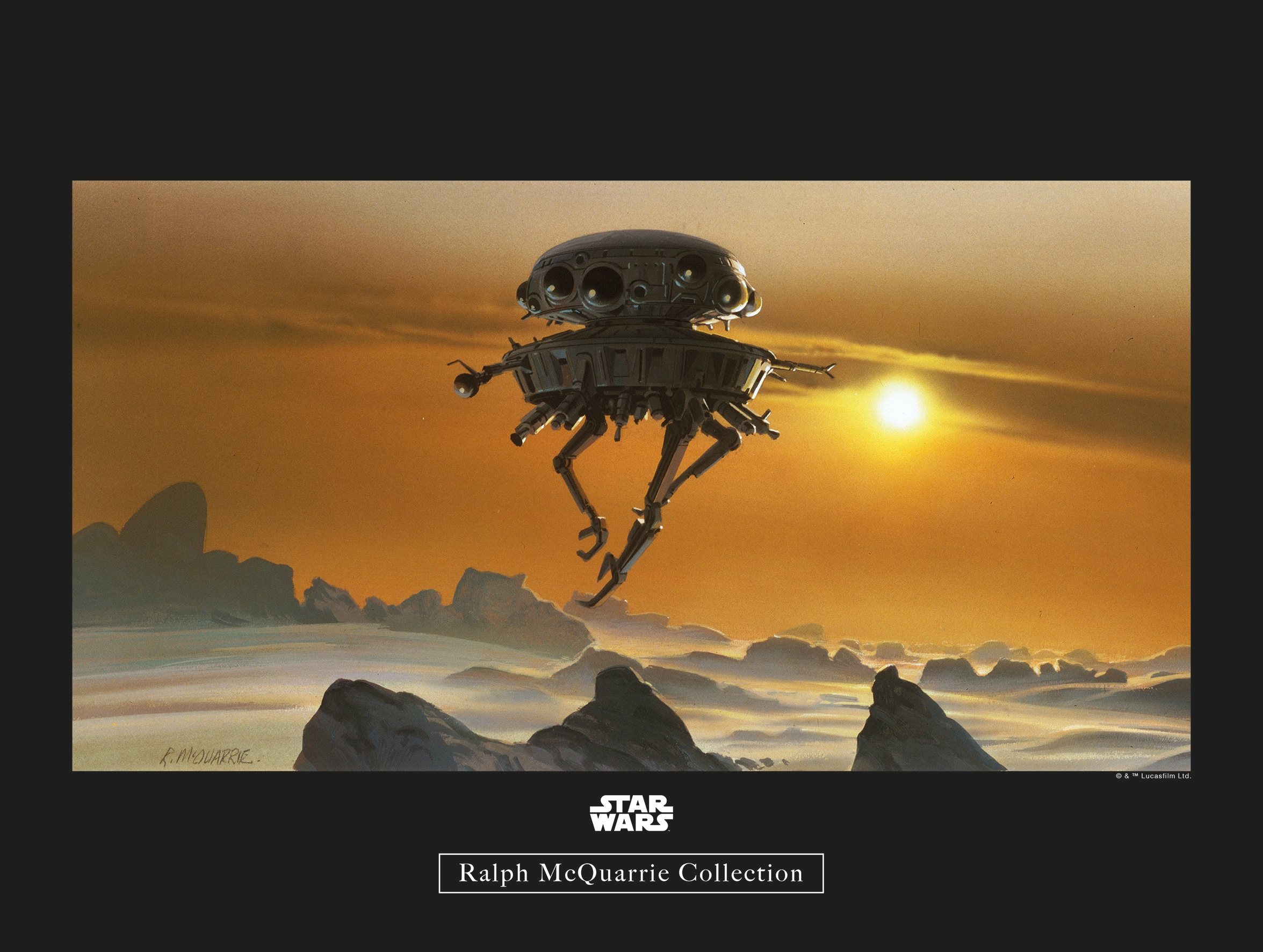 Image of Komar Bild "Star Wars Classic RMQ Hoth Probe Droid" Star Wars 1 Stk. tlg. Wandbild zur Dekoration im Kinderzimmer - ohne Rahmen