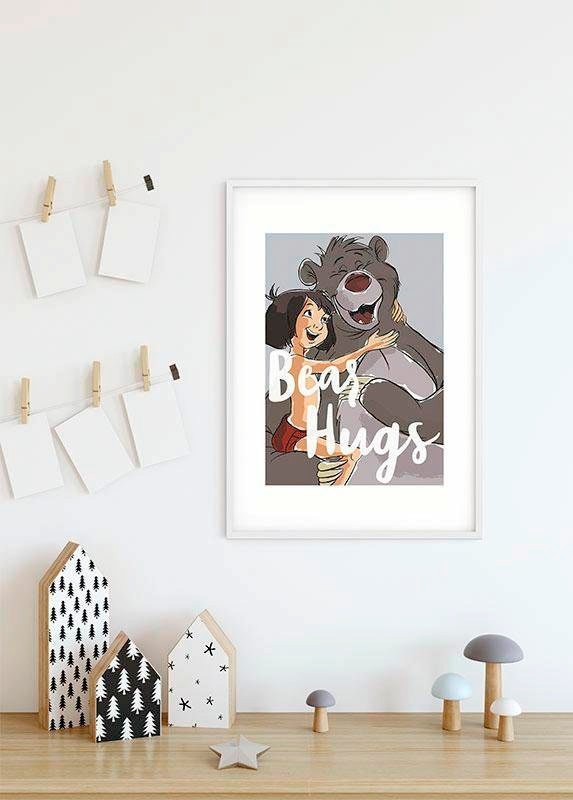 Komar Image »Bear Hug« 1 cuis tlg. Wandbild zur Dekoration im Kinderzimmer - ohne Rahmen