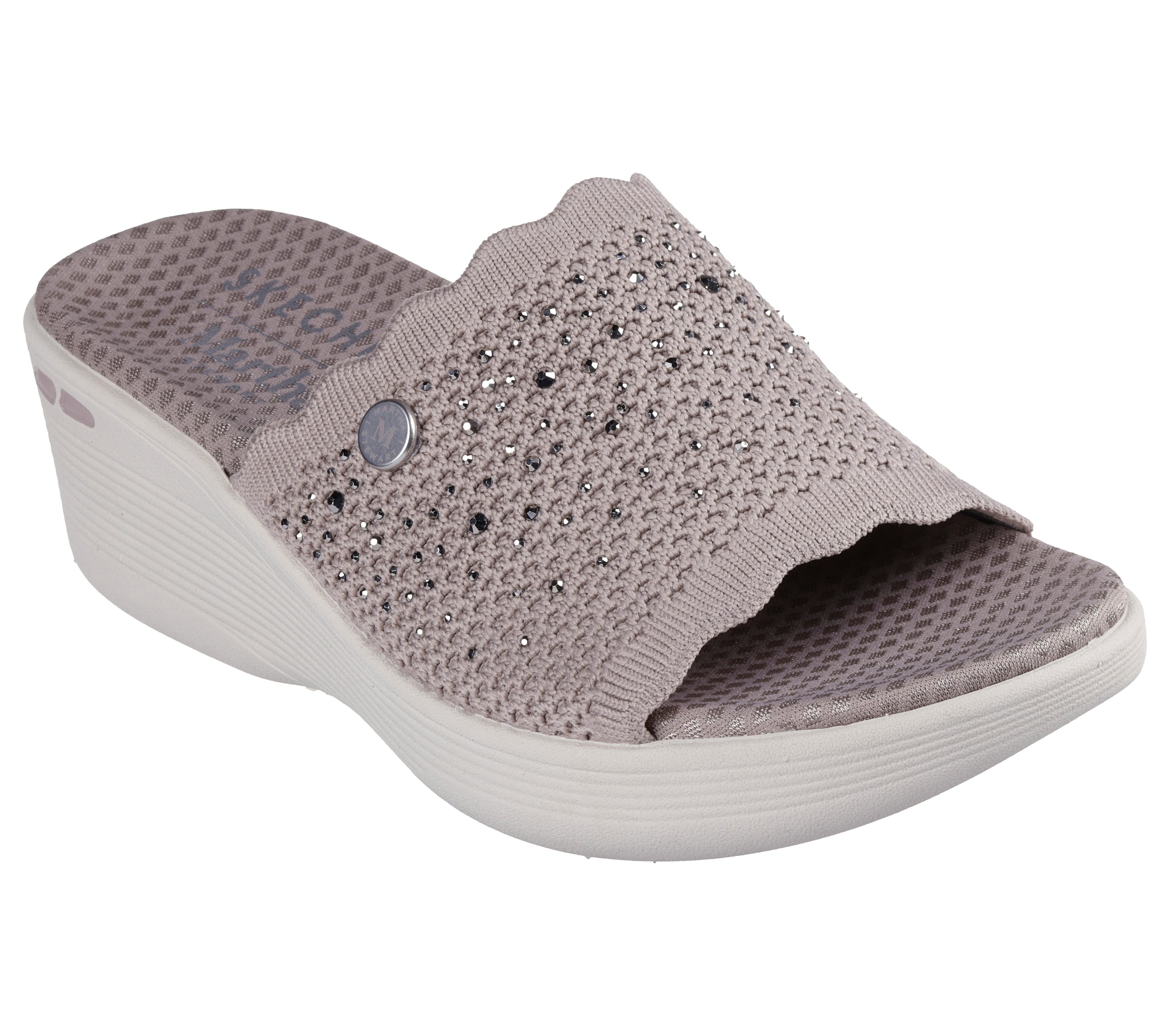 Image of Skechers Pantolette "PIER-LITE-LIGHT ESSENCE" Sommerschuh, Strandschuh mit Luxe Foam und Glitzerdetails