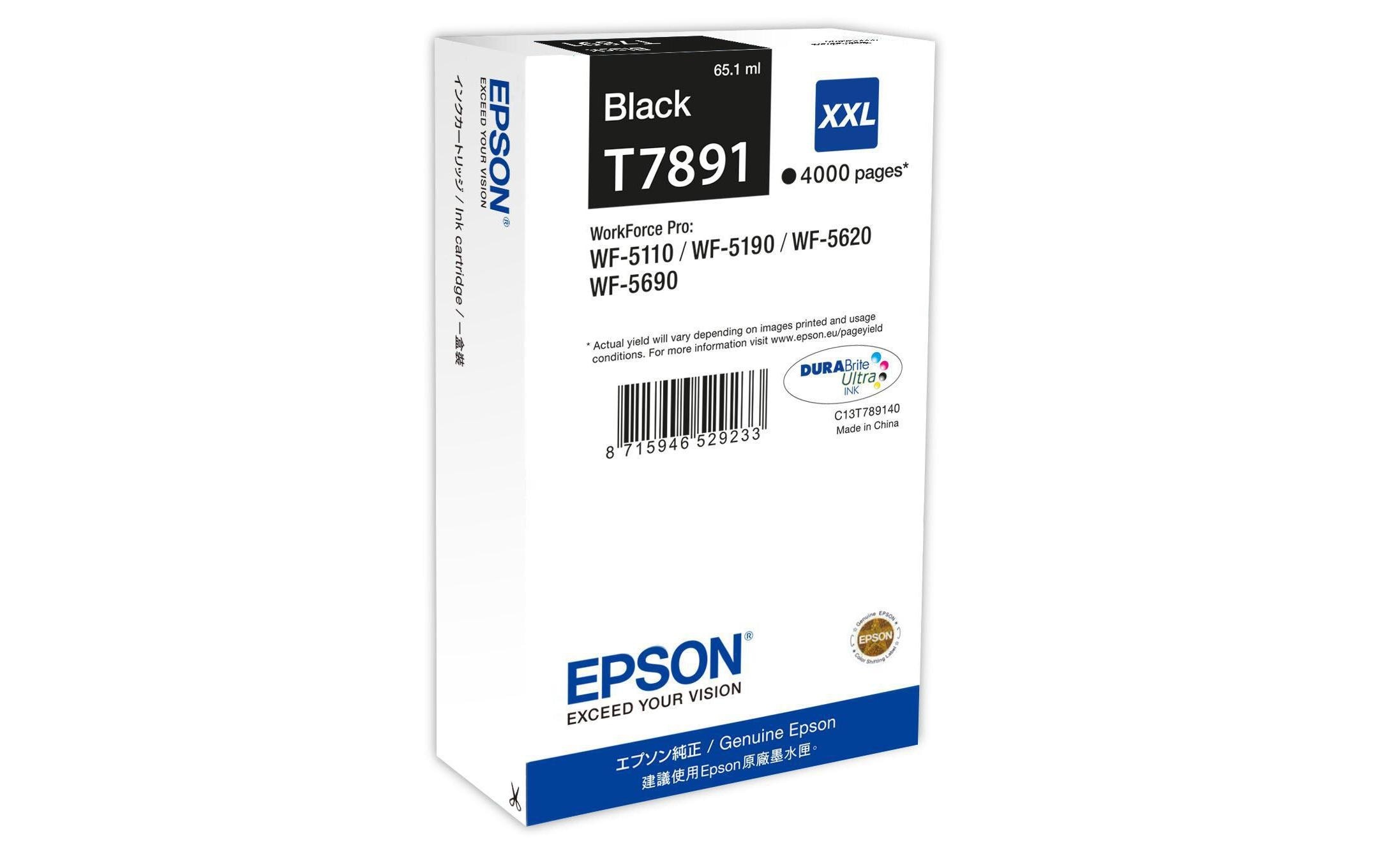 Epson Tintenpatrone »C13T789140 Black«