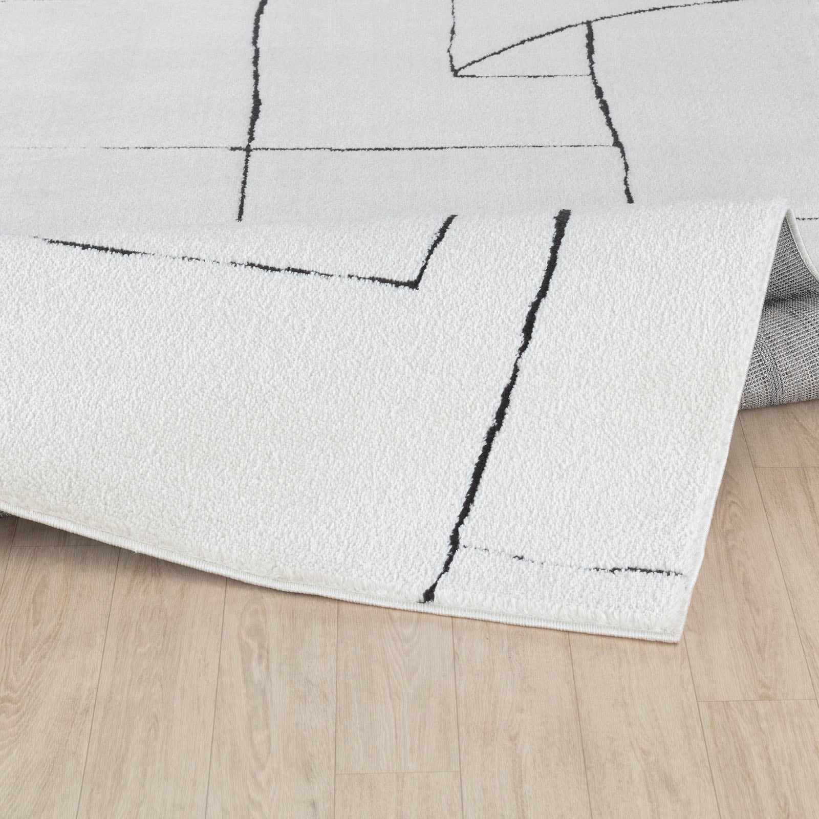 Livabliss Tapis »BARI« Rectangulaire 14 mm Höhe Skandi Design, Modern Boho Kurzflor Wohnzimmerteppich, Schlafzimmer