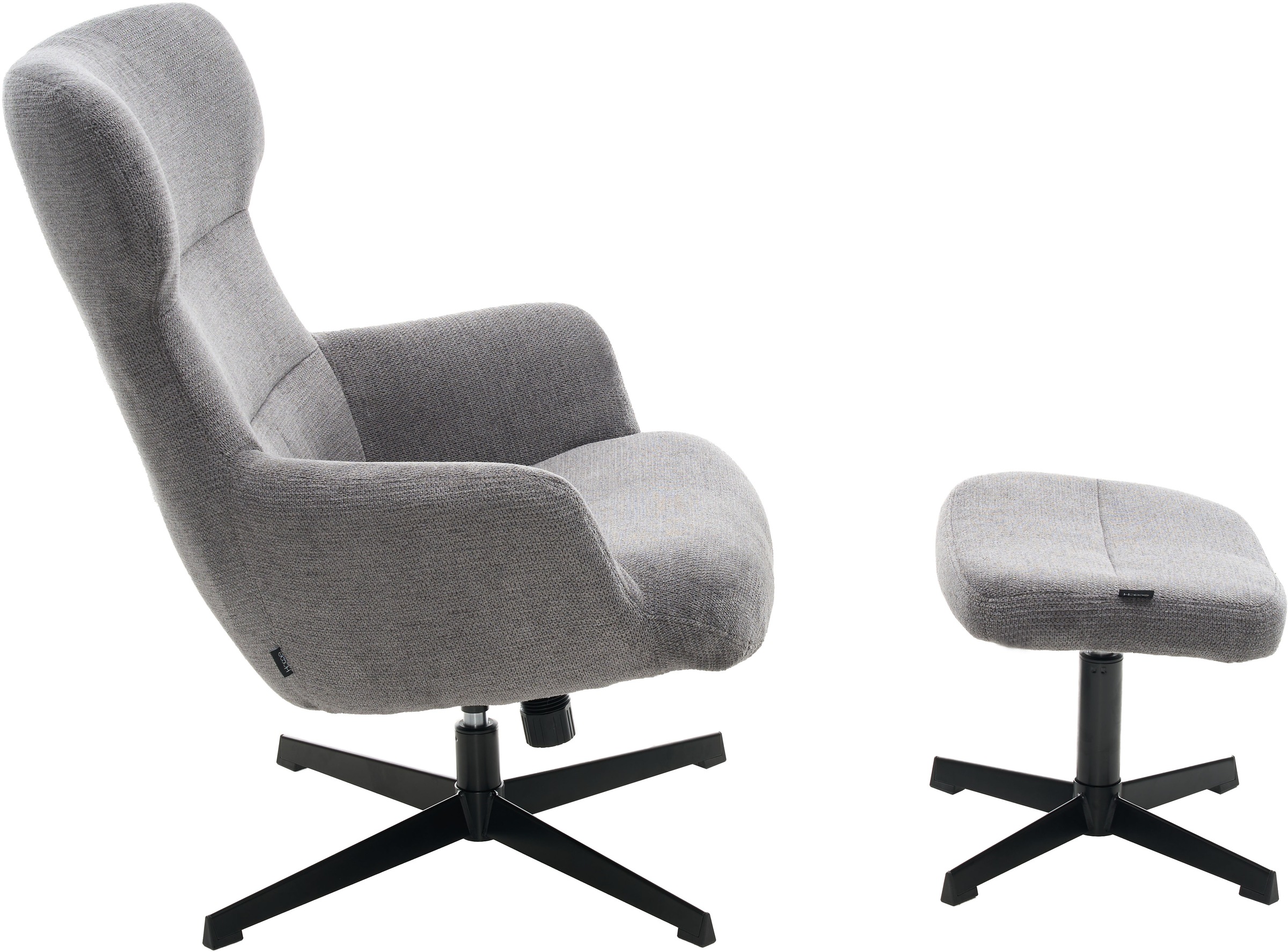 Home affaire Fauteuil »Clarah Relaxsessel, TV-Sessel mit Hocker« 360° Grad drehbar