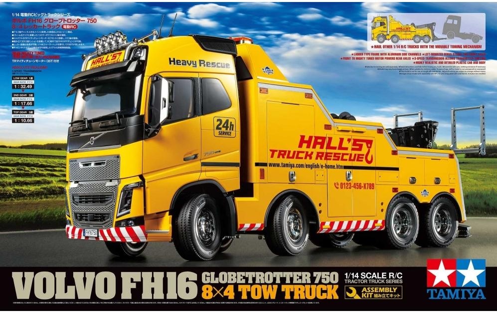 RC-Auto »Tamiya Abschleppwagen Volvo FH16 8x«