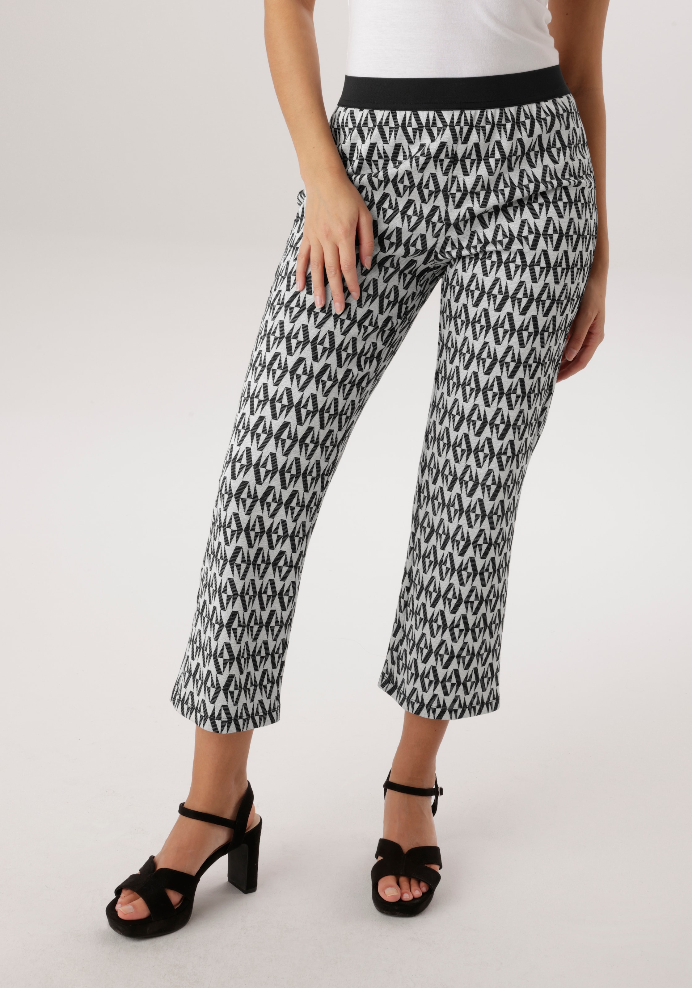 Image of Aniston SELECTED Schlupfhose mit modischer Jacquardmusterung - NEUE KOLLEKTION