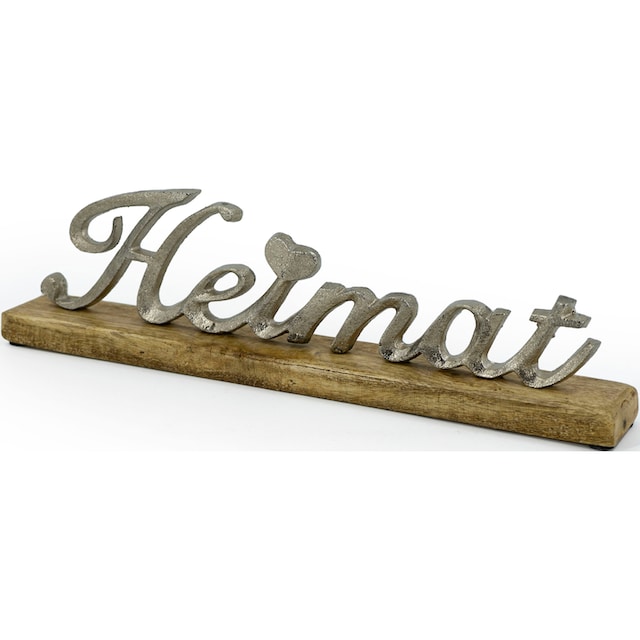 NOOR LIVING Deko-Schriftzug »Heimat«, aus Holz und Aluminium bequem kaufen