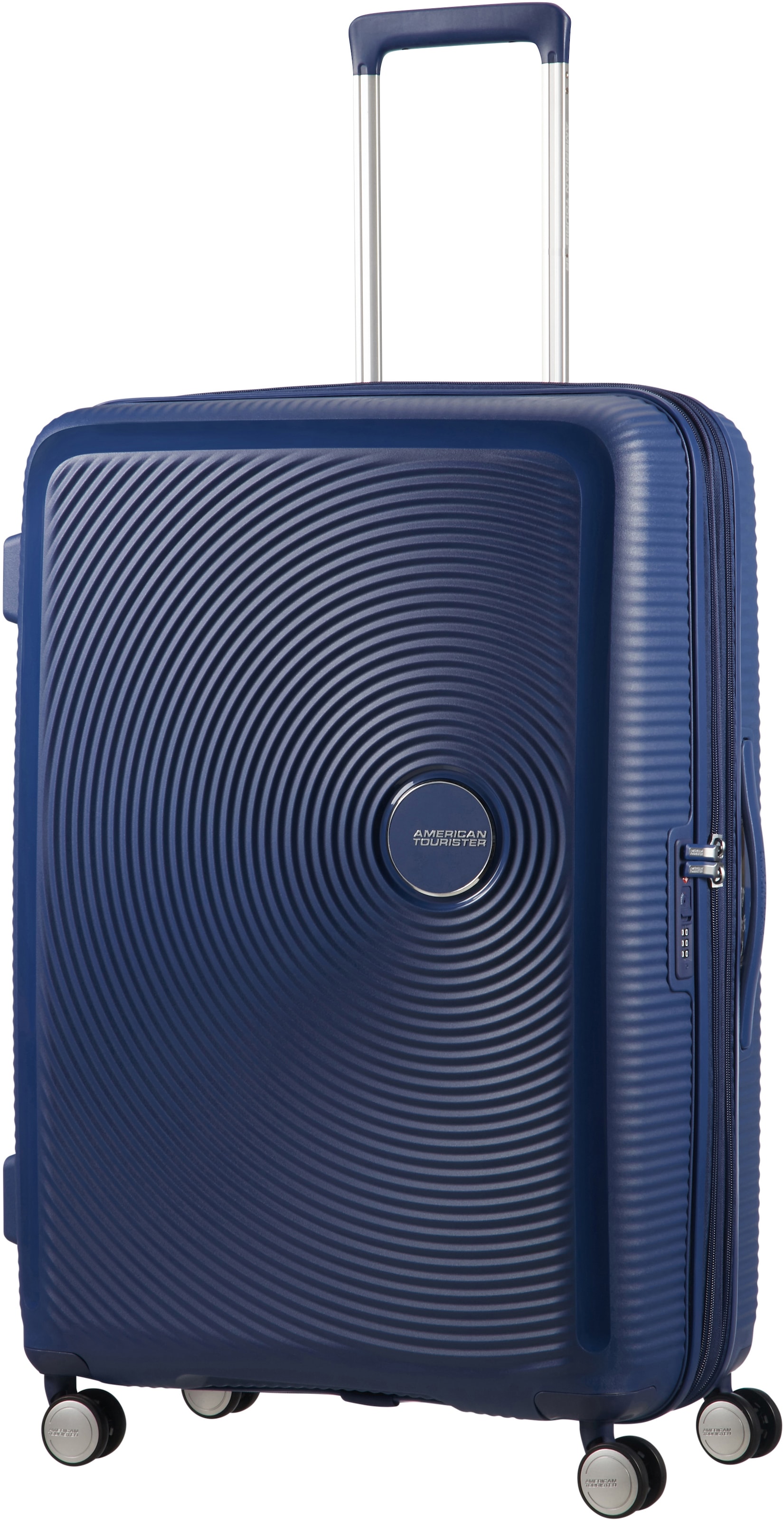 American Tourister® Hartschalen-Trolley »SOUNDBOX, in verschiedenen Farben und Grössen«, 4 Rollen, Reisekoffer Trolley Aufgabegepäck TSA-Zahlenschloss Volumenerweiterung