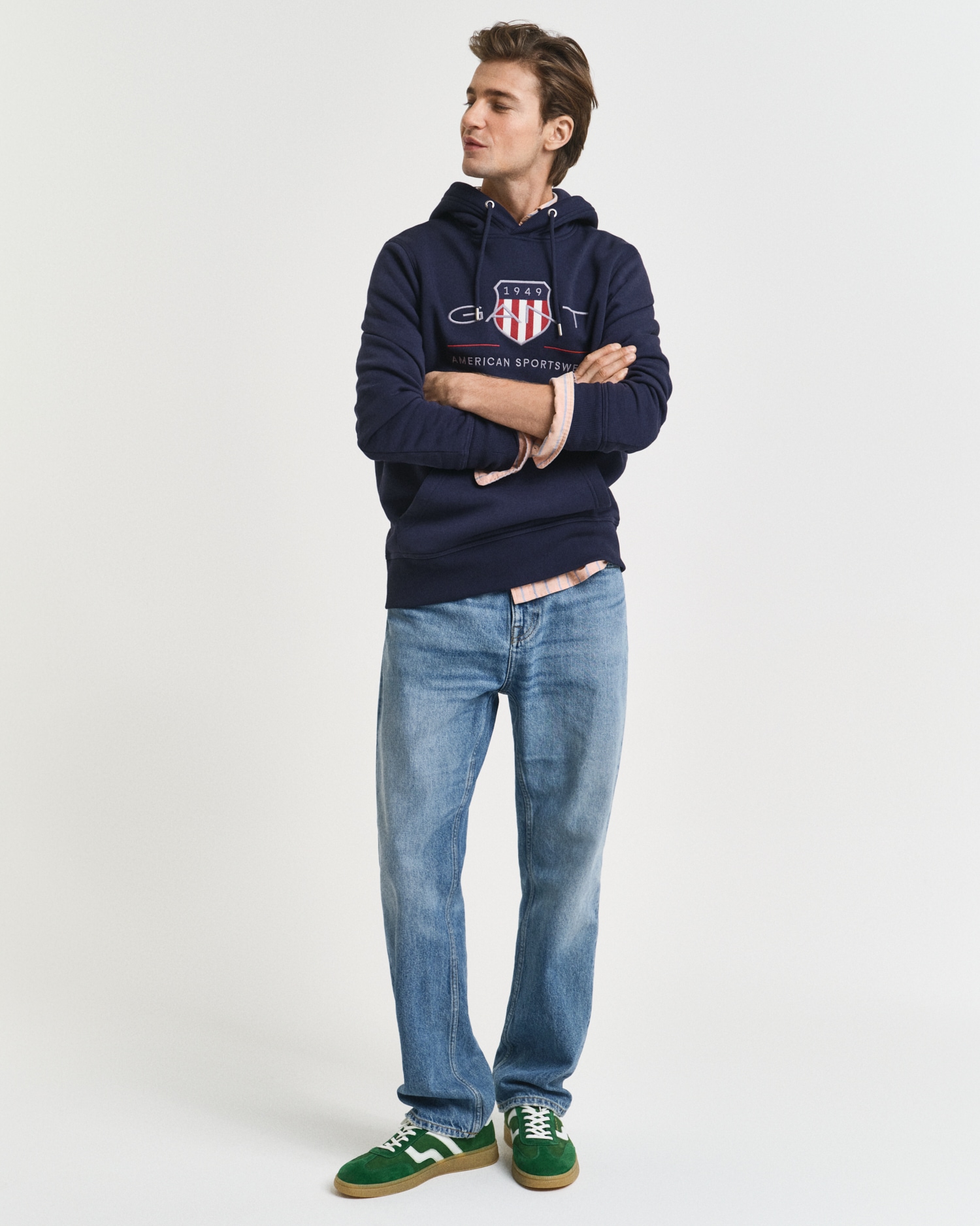 Gant Hoodie »REG ARCHIVE SHIELD HOODIE«, mit modischer Logostickerei auf der Brust

