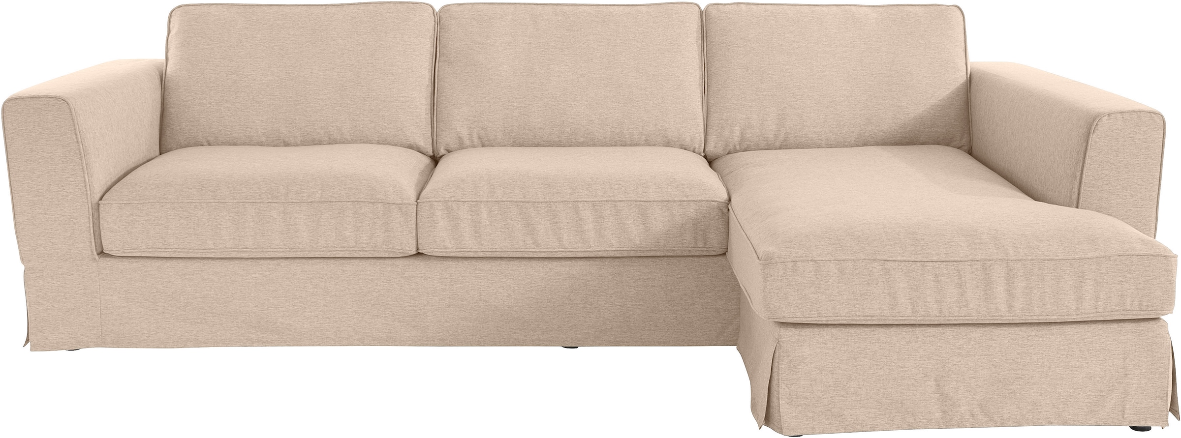 Image of Home affaire Ecksofa "Vintage L-Form" 3-Sitzer Polsterecke im Landhausstil, mit abnehmbarer Husse
