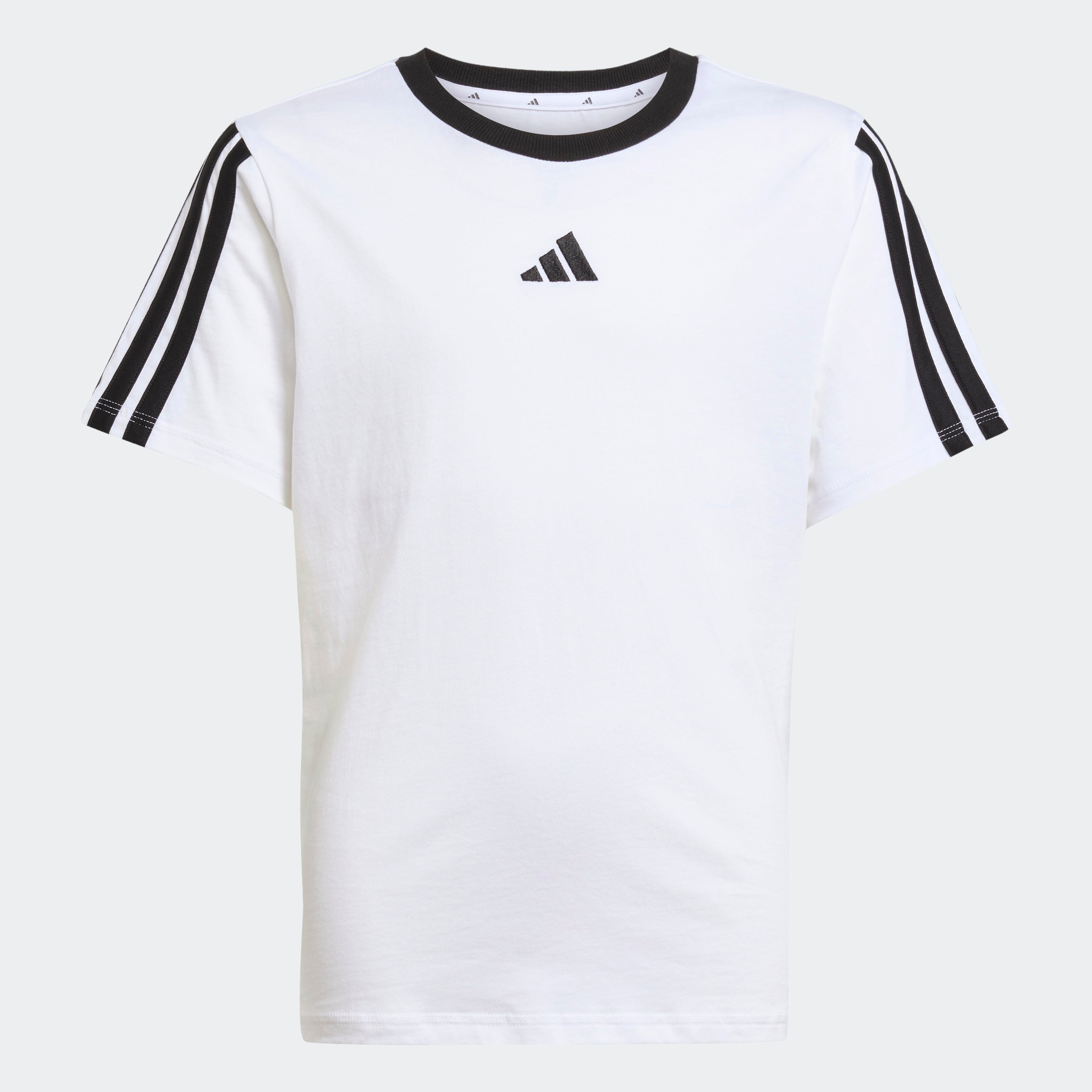 adidas Sportswear T-Shirt »ESSENTIALS KIDS« klassische Passform, 3-Streifen an den Ärmeln, aus Baumwolle