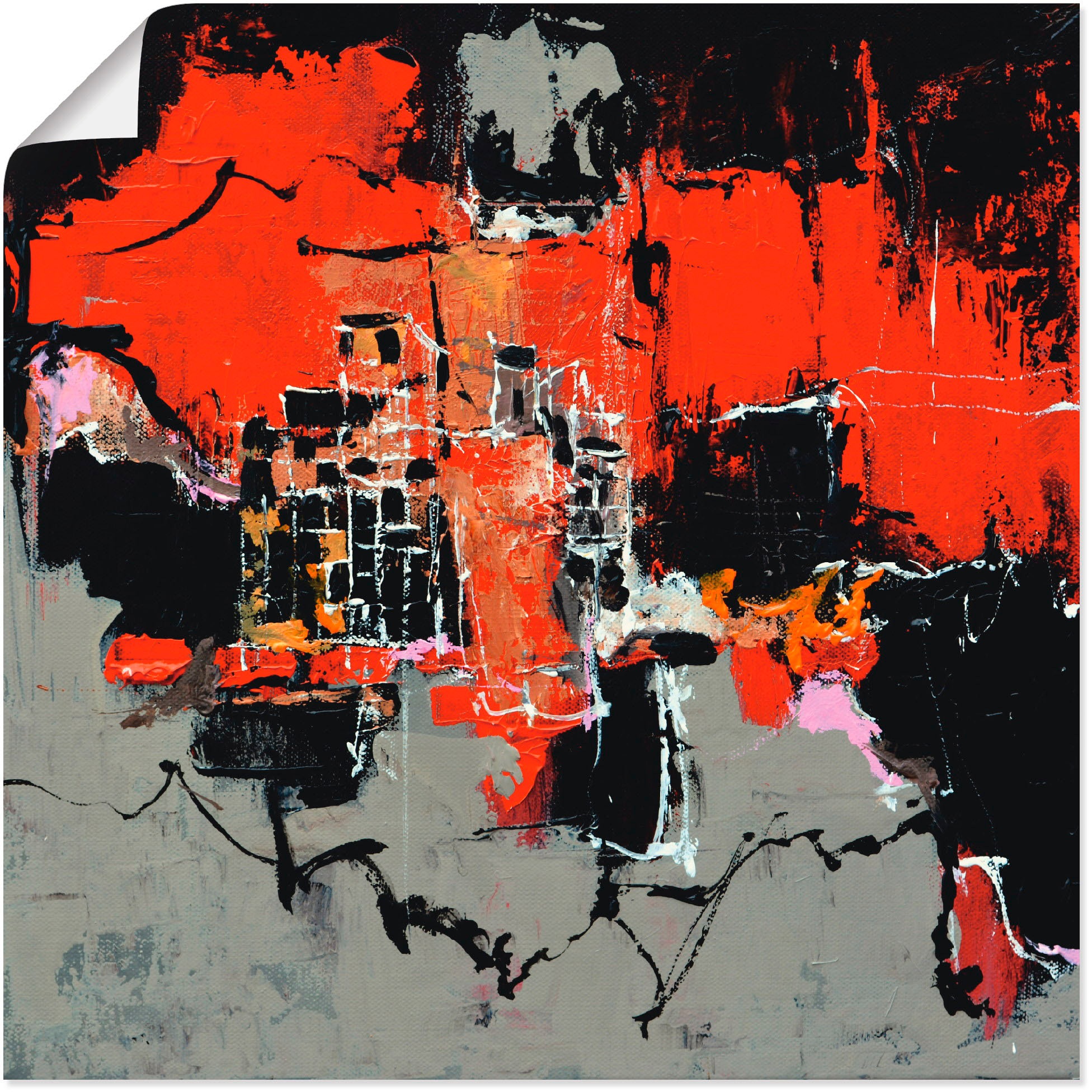 Image of Artland Wandbild »Abstrakt VIII«, Gegenstandslos, (1 St.), in vielen Grössen & Produktarten - Alubild / Outdoorbild für den Aussenbereich, Leinwandbild, Poster, Wandaufkleber / Wandtattoo auch für Badezimmer geeignet bei Ackermann Versand Schweiz