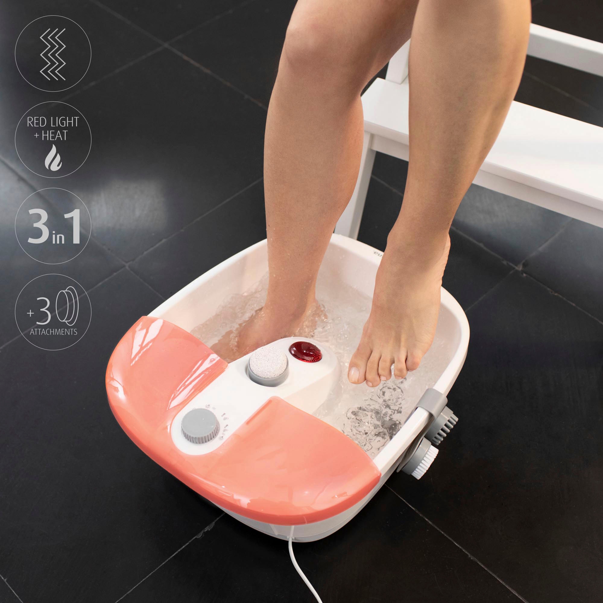 Medisana Fussbad »FS 883« Vibrationsmassage, Wärmefunktion, Sprudel-und Warmhaltefunktion