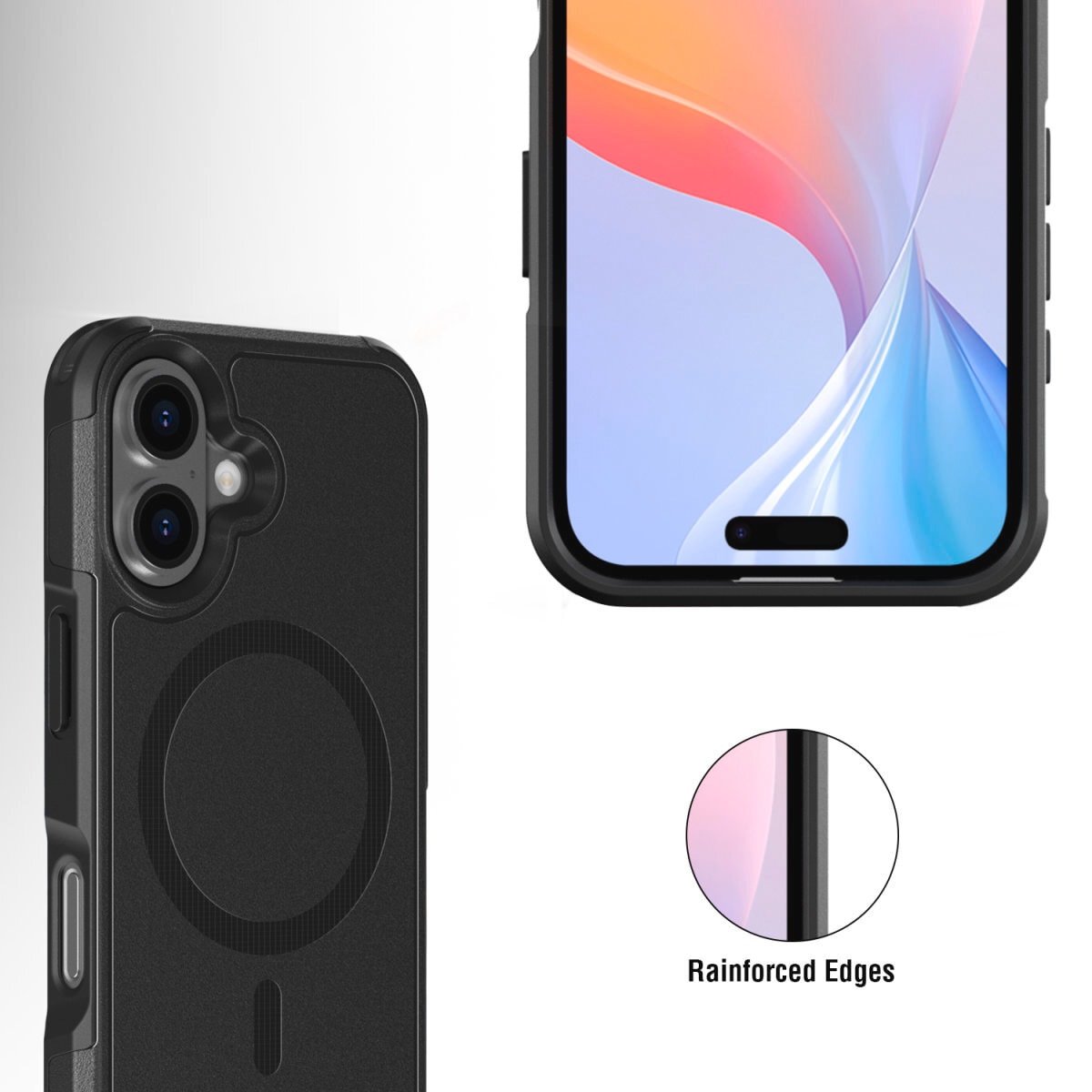 4smarts Handyhülle »Defend Case für Apple iPhone 16«, Backcover, Schutzhülle, Handyschutzhülle, Case, Schutzcase, stossfest