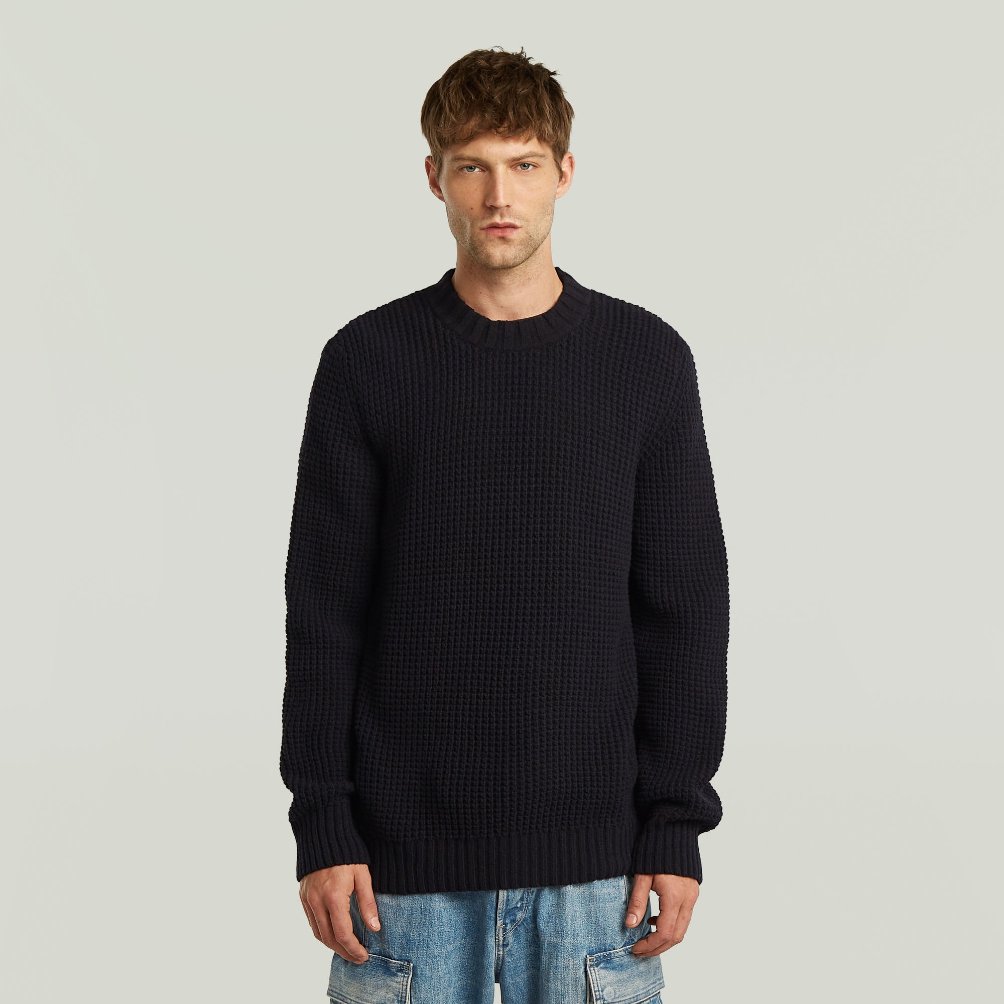 Image of G-STAR Strickpullover "Chunky Knit" im Regula Fit mit Rundhals