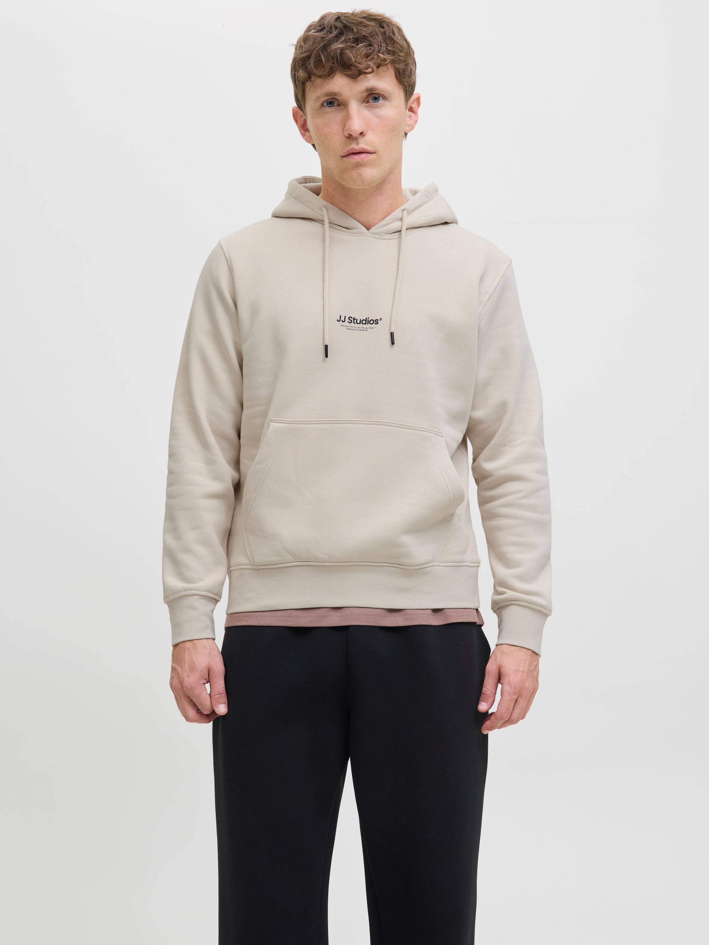 Image of Jack & Jones "JJESOHO SWEAT HOOD NOOS", Baumwollmischung, relaxed fit
