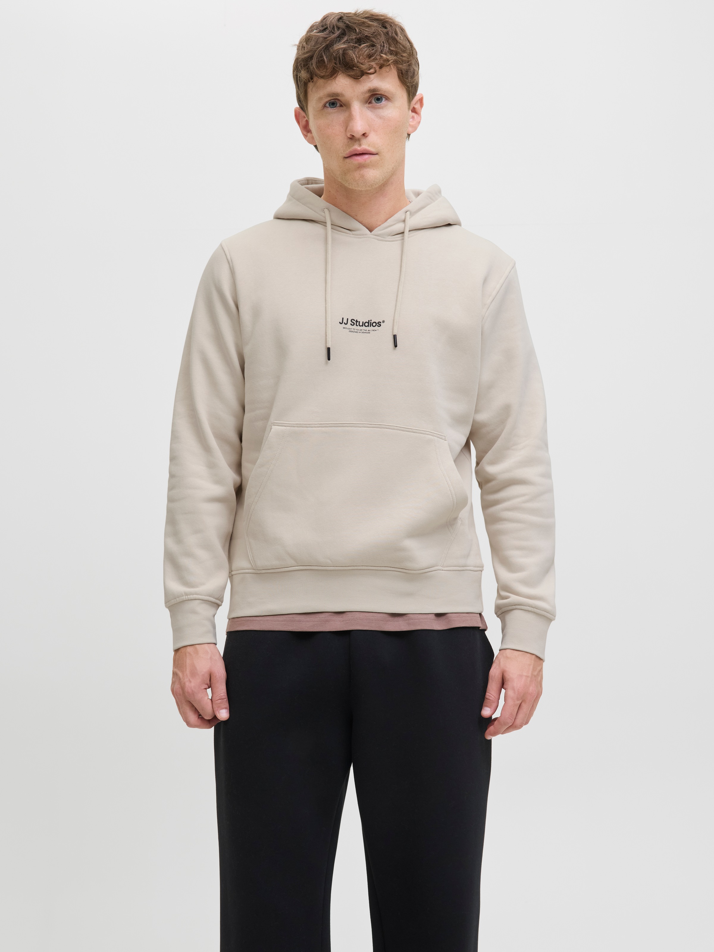 Image of Jack & Jones Kapuzensweatshirt "JJESOHO SWEAT HOOD NOOS", Baumwollmischung, relaxed fit