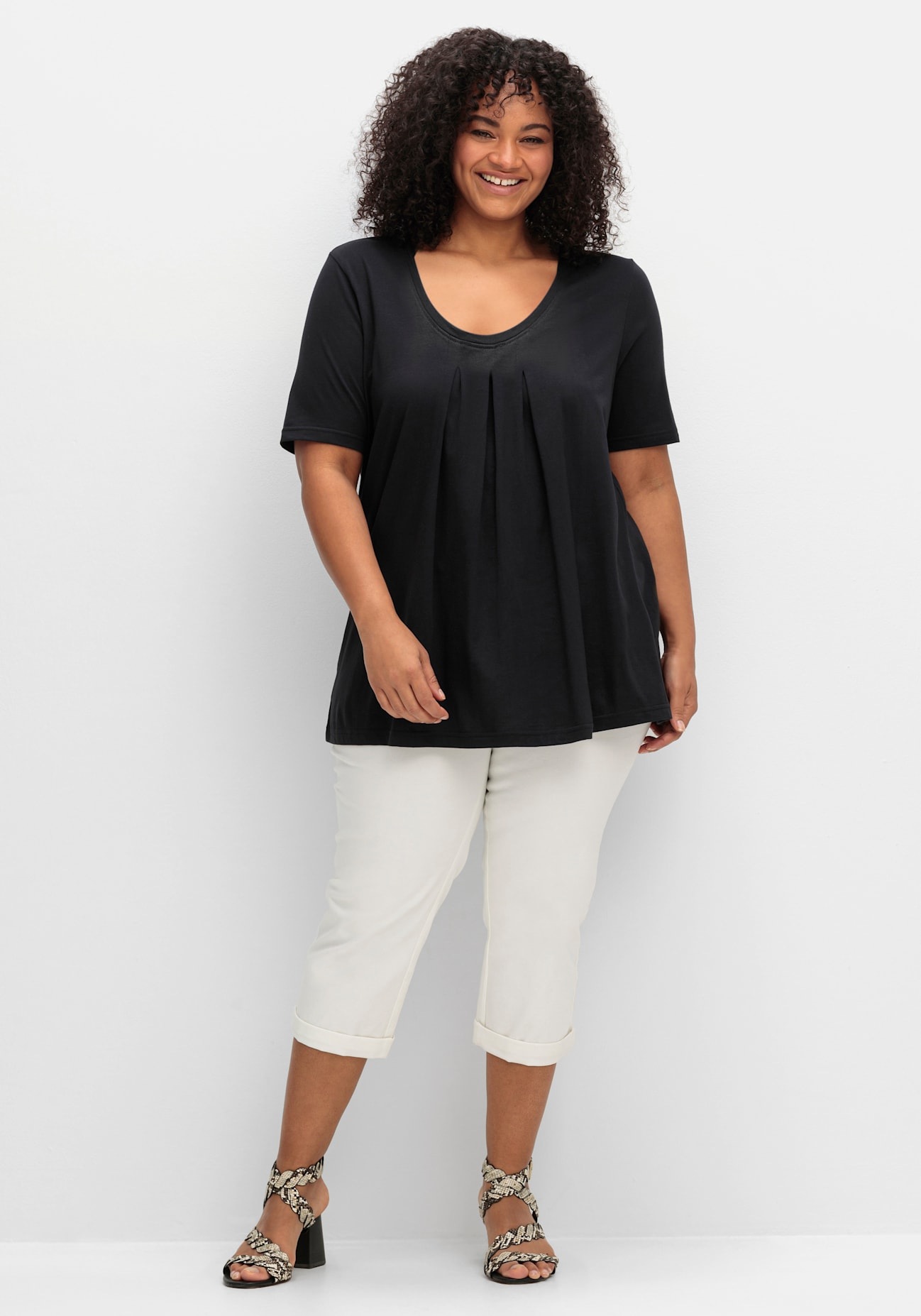 Sheego T-Shirt »T-Shirt«, (1 tlg.)