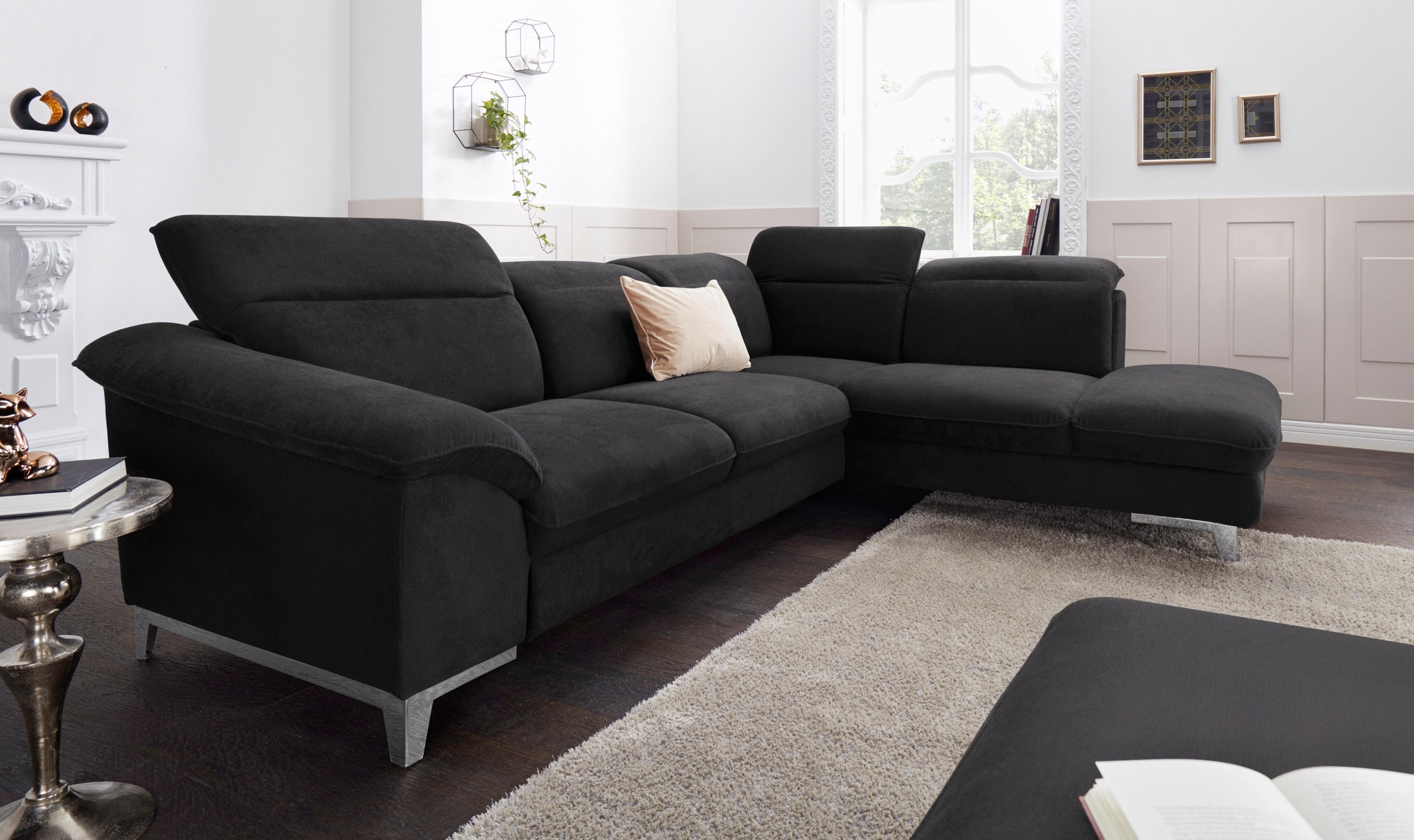 COTTA Ecksofa »Teresa L-Form«, wahlweise mit Bettfunktion