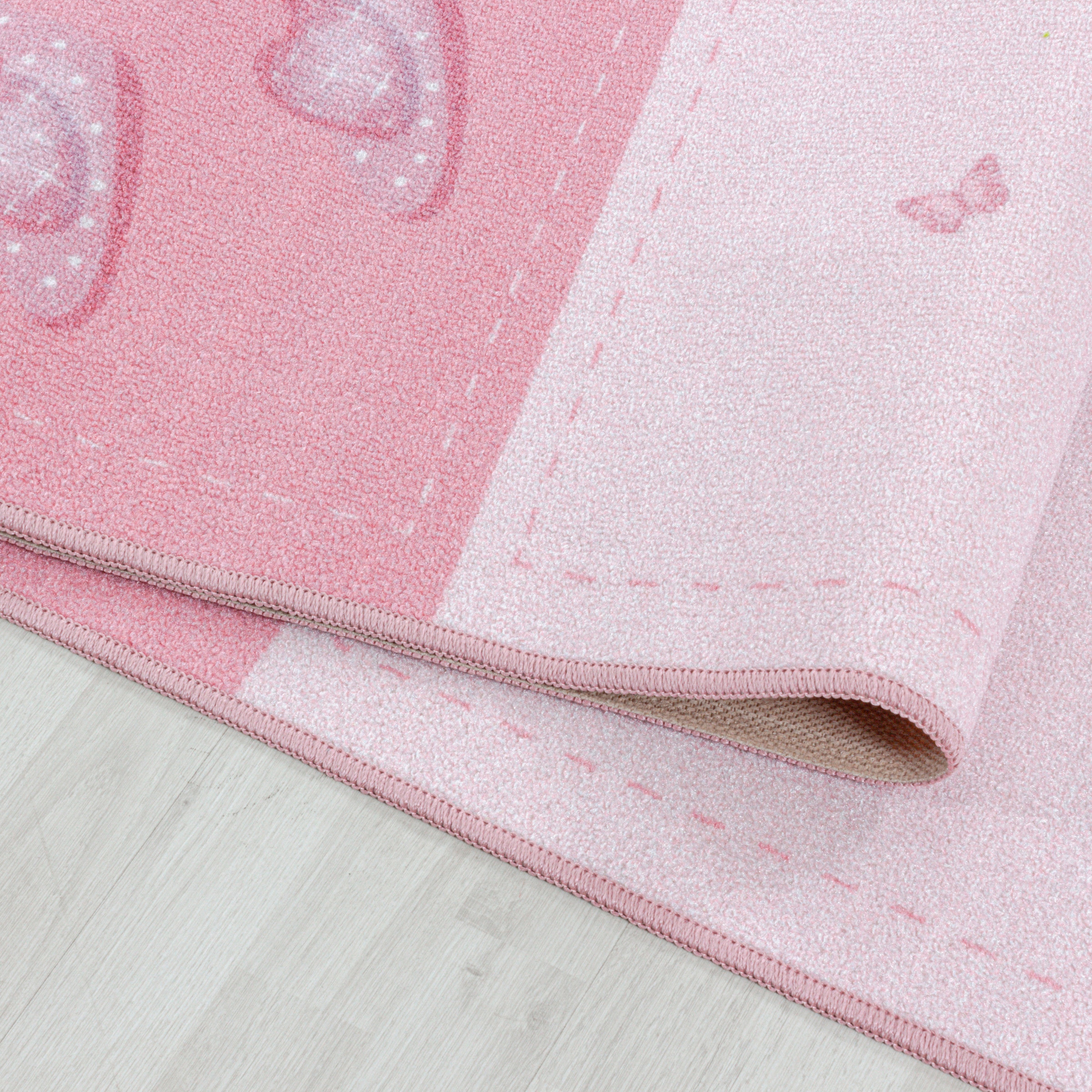 Ayyildiz Teppiche Kinderteppich »PLAY 2905«, rechteckig, 6 mm Höhe, robuster Kurzflor, Prinzessin, Kinderzimmer