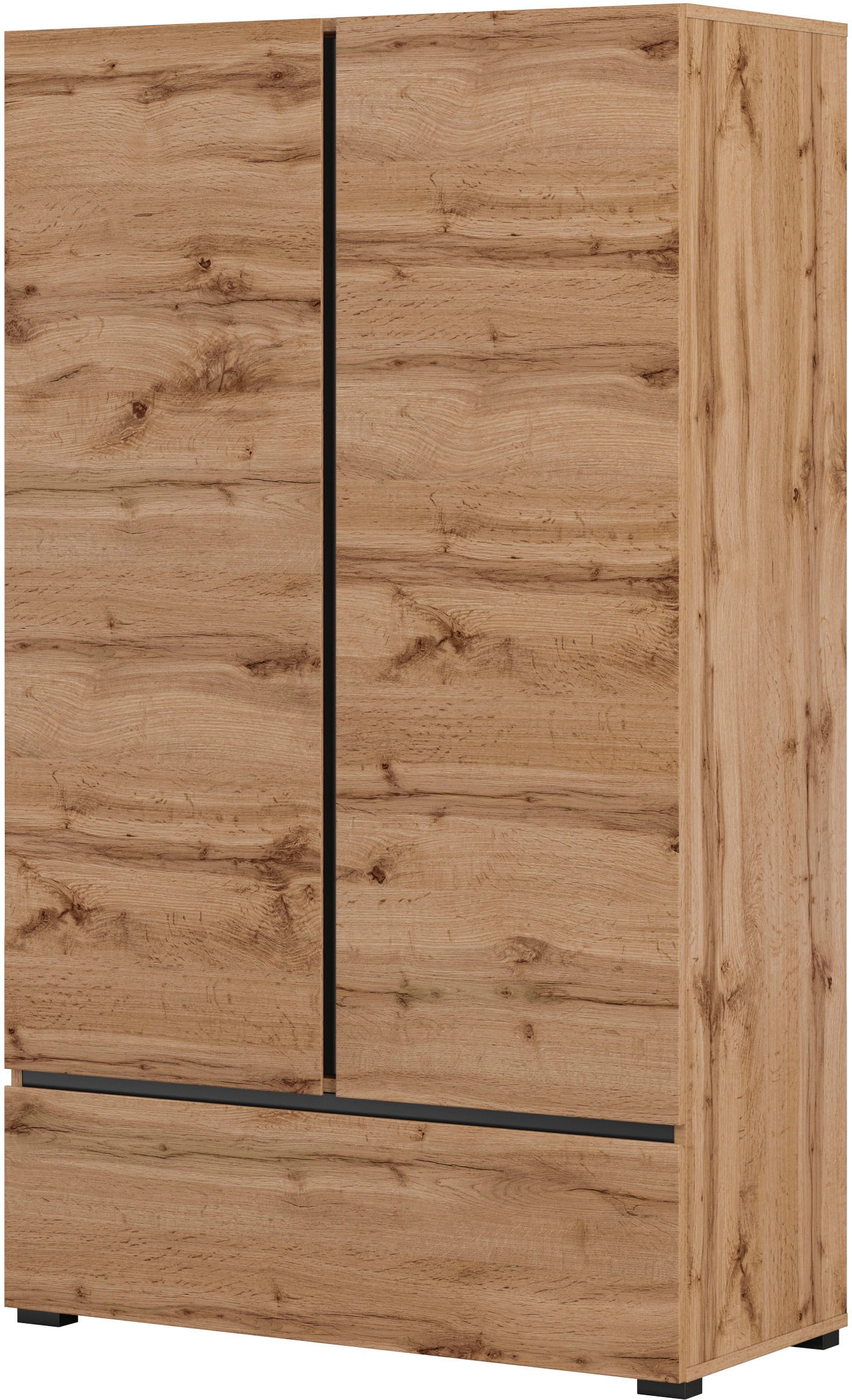 Image of GOODproduct Mehrzweckschrank "Cross,Breite 89 cm, Highboard, Universalschrank, Garderobe" Waescheschrank mit viel Stauraum, Einlegeböden verstellbar
