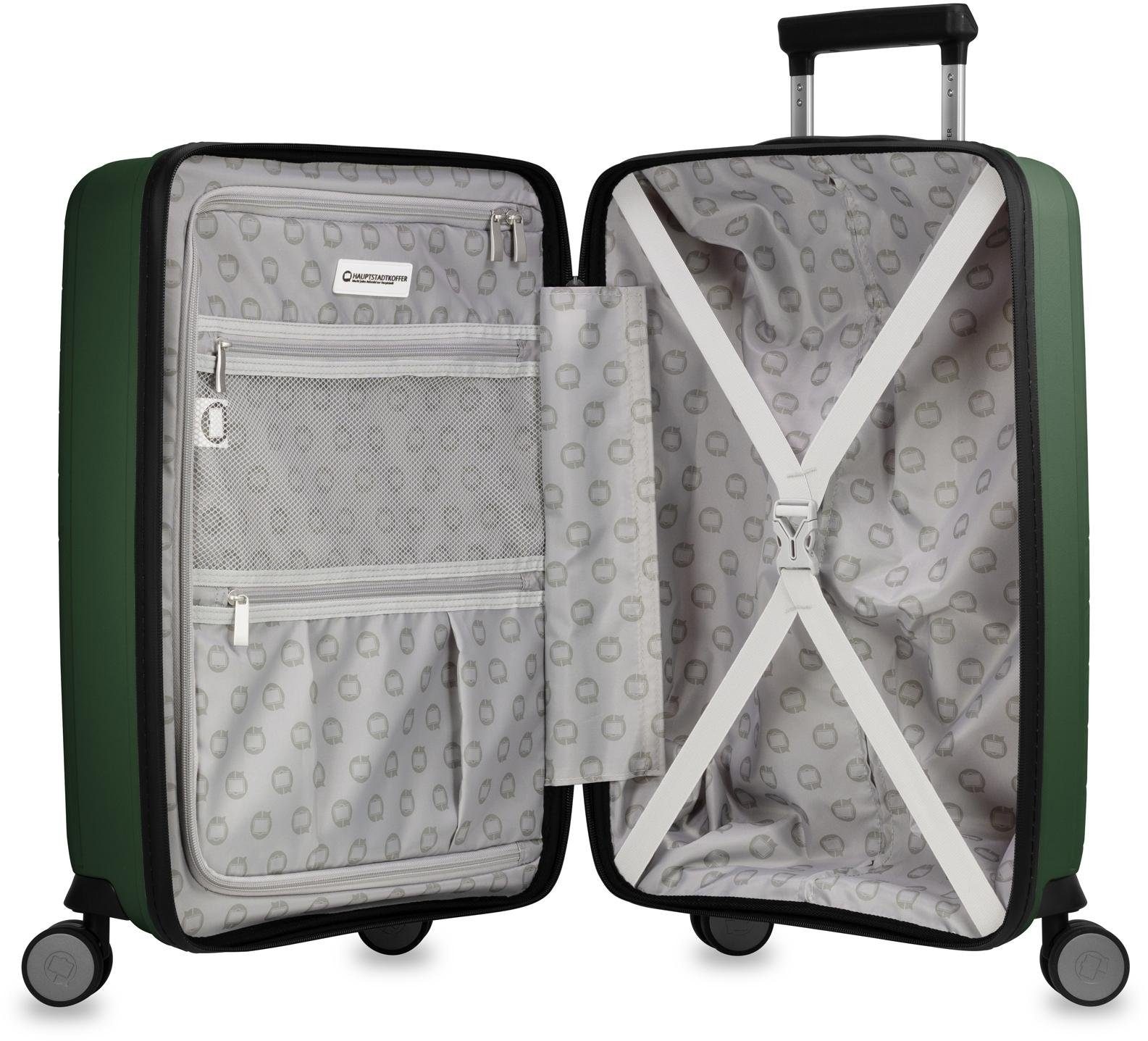 ♕ Hauptstadtkoffer Hartschalen-Trolley »TXL, 55 cm, dunkelgrün«, 4 Rollen,  mit separatem Laptopfach versandkostenfrei auf